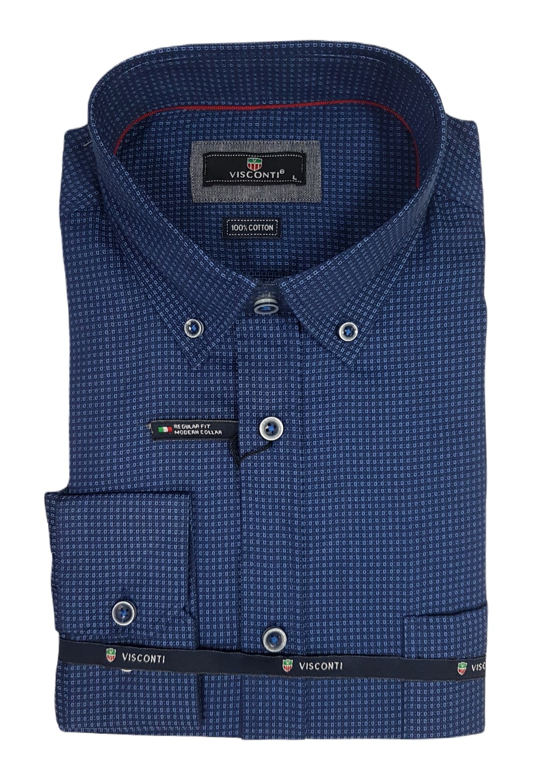 Visconti - 2765-9 - Blue - Regular Fit - Πουκάμισο