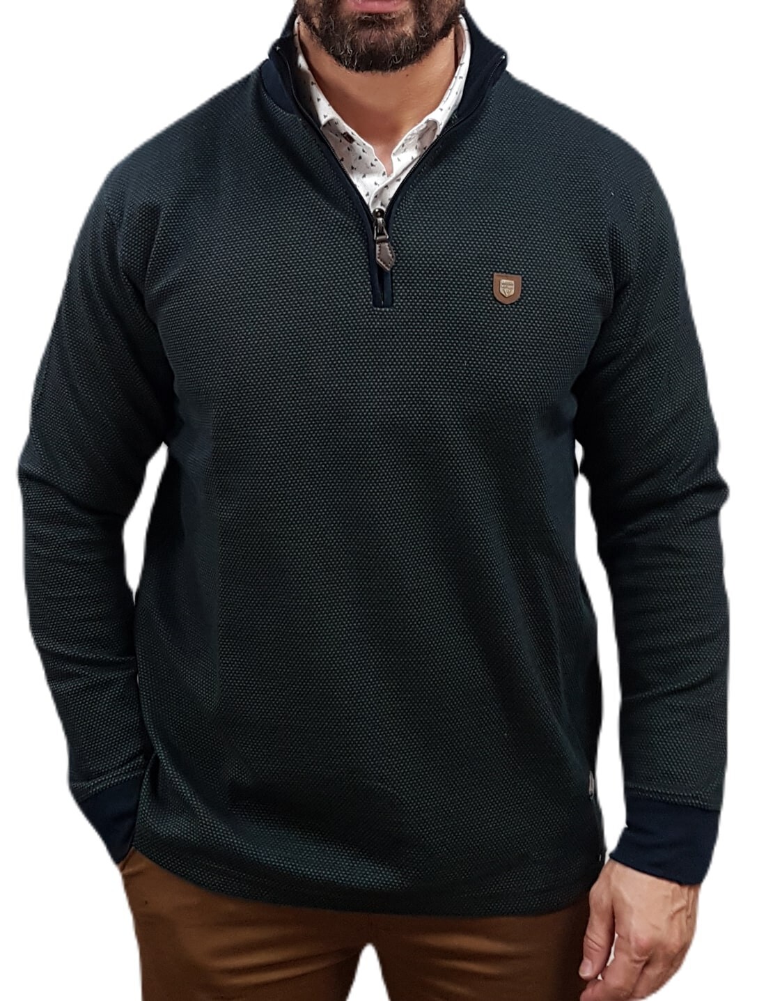 Visconti - 2763-1 - Green - Μπλούζα Μακό HALF ZIP