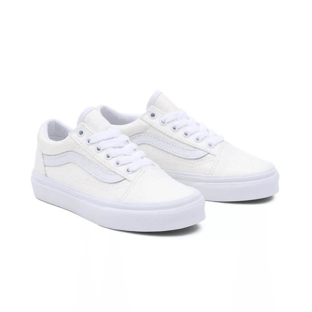 Vans Old Skool Παιδικά Glitter Λευκό