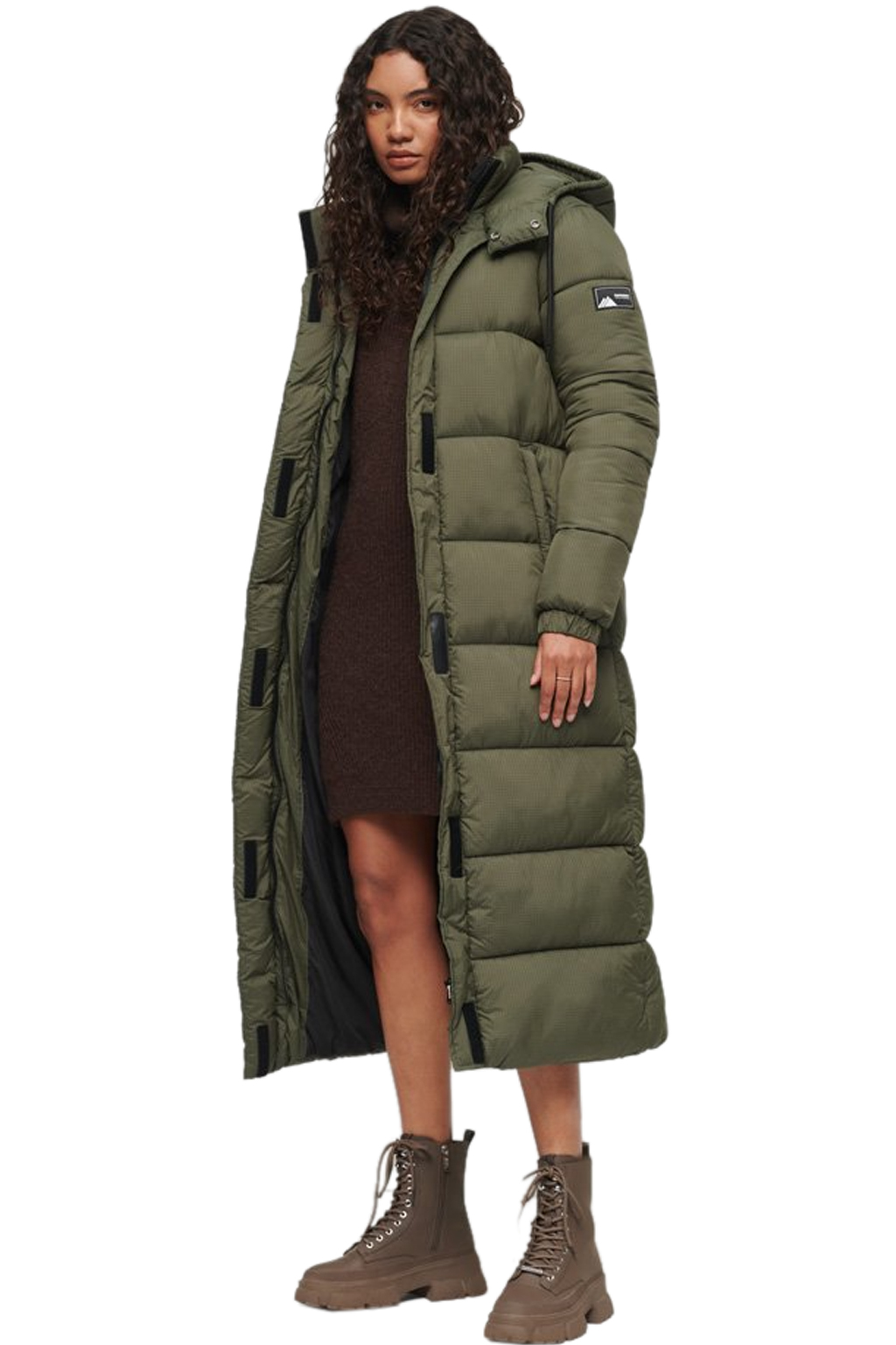 SUPERDRY RIPSTOP LONGLINE PUFFER ΜΠΟΥΦΑΝ ΓΥΝΑΙΚEIO W5011587A-9US