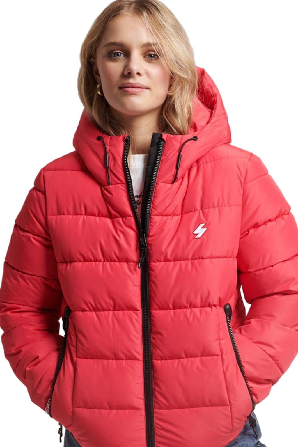 SUPERDRY HOODED SPIRIT SPORTS PUFFER ΜΠΟΥΦΑΝ ΓΥΝΑΙΚEIO W5011630A-WQ9