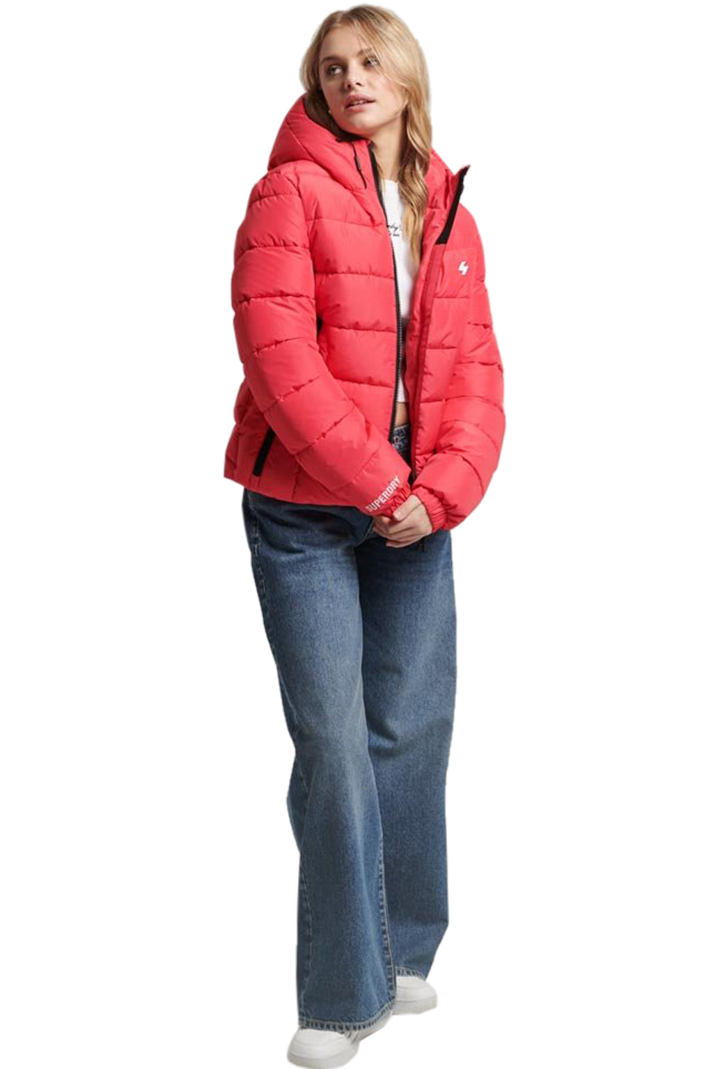 SUPERDRY HOODED SPIRIT SPORTS PUFFER ΜΠΟΥΦΑΝ ΓΥΝΑΙΚEIO W5011630A-WQ9