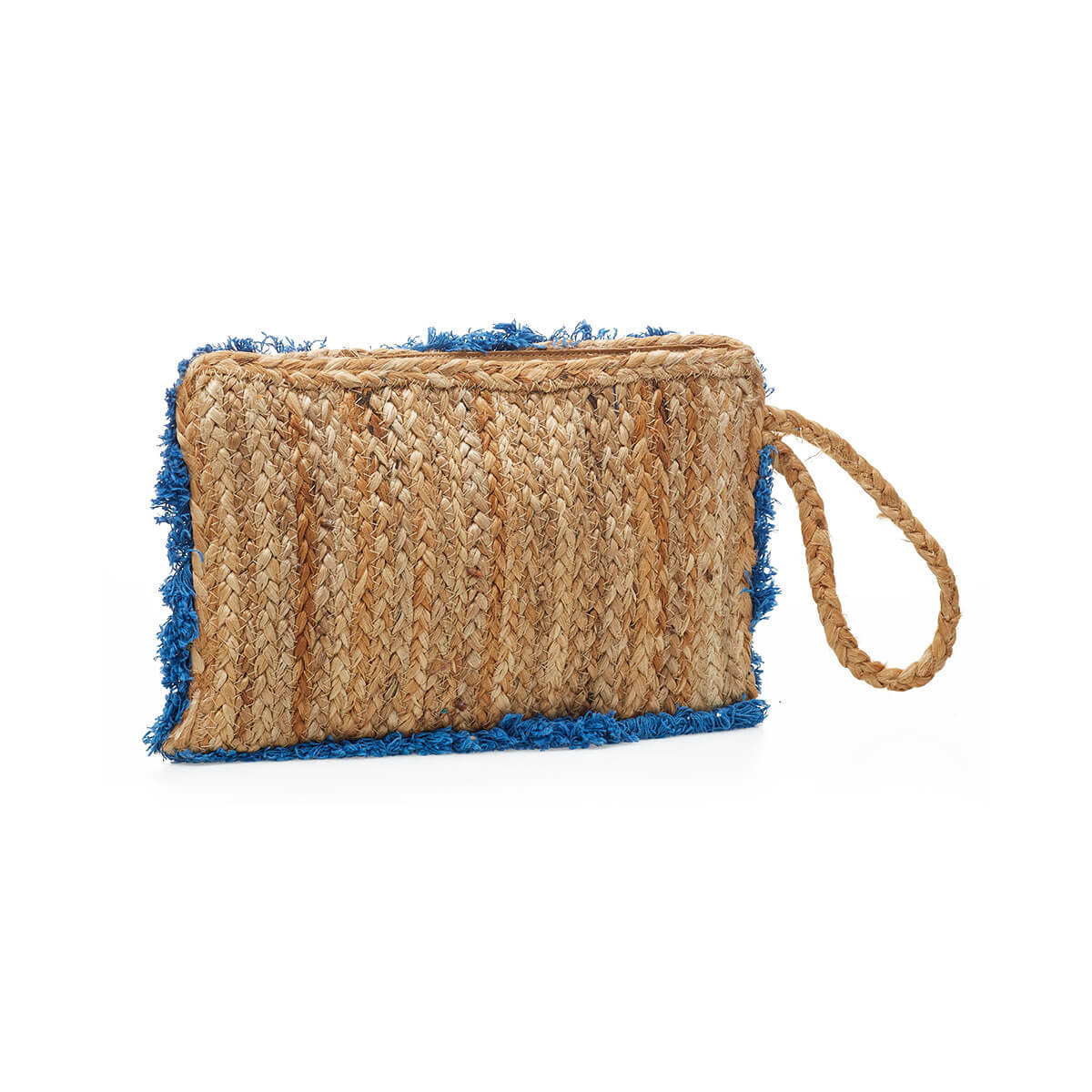 Verde Γυναικείο Αμπιγέ Τσαντάκι Γιούτα Ινδίας 01-1779 Μπλε