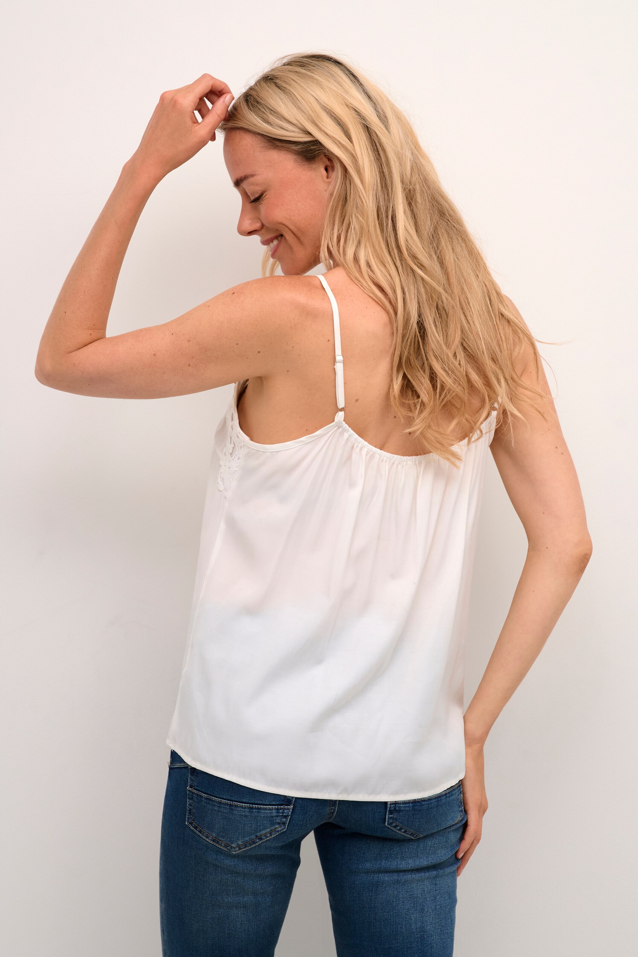 Cream Τοπ 'Anna' λευκό