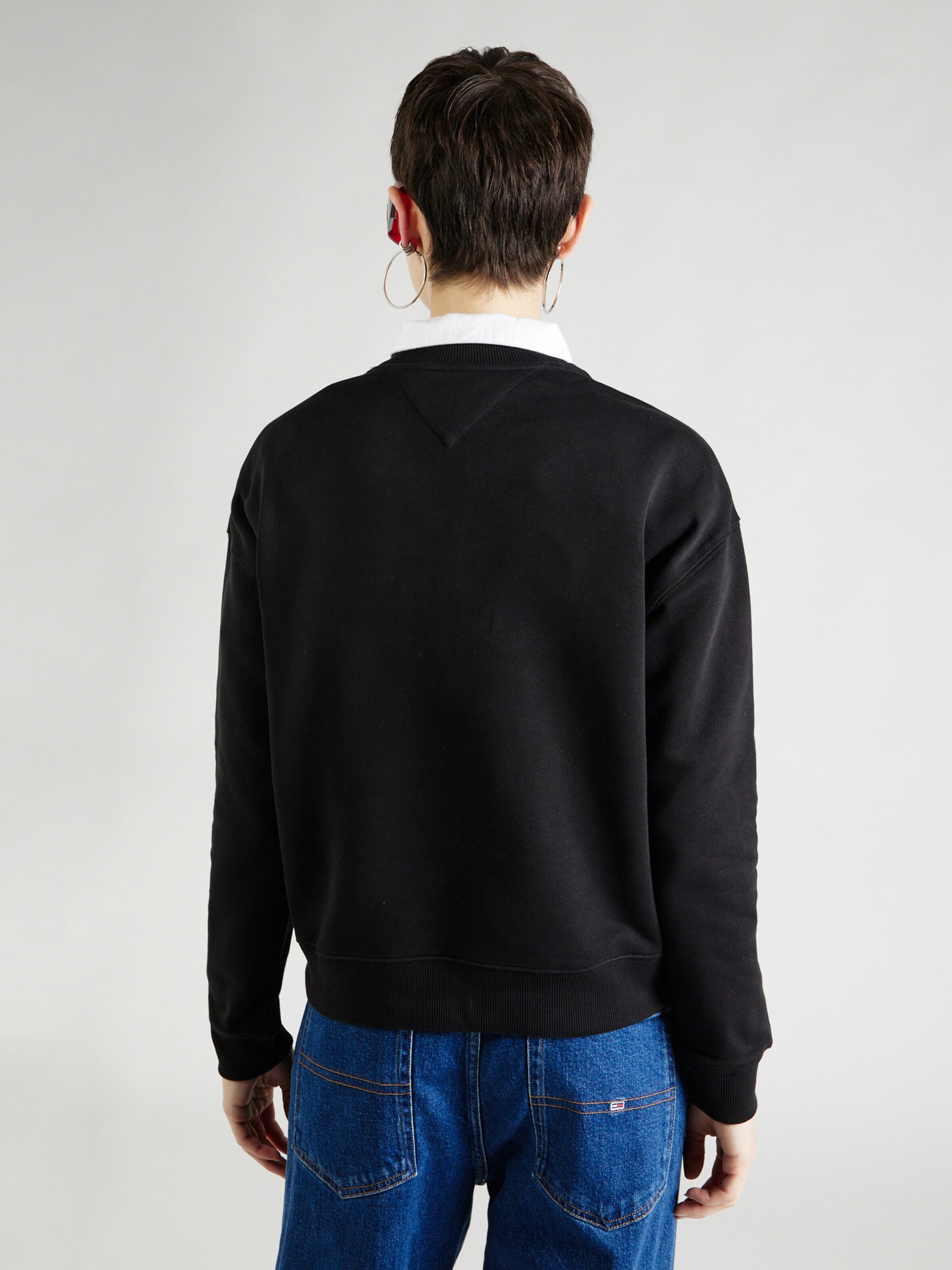 Tommy Jeans Μπλούζα φούτερ ναυτικό μπλε / κόκκινο / μαύρο / λευκό