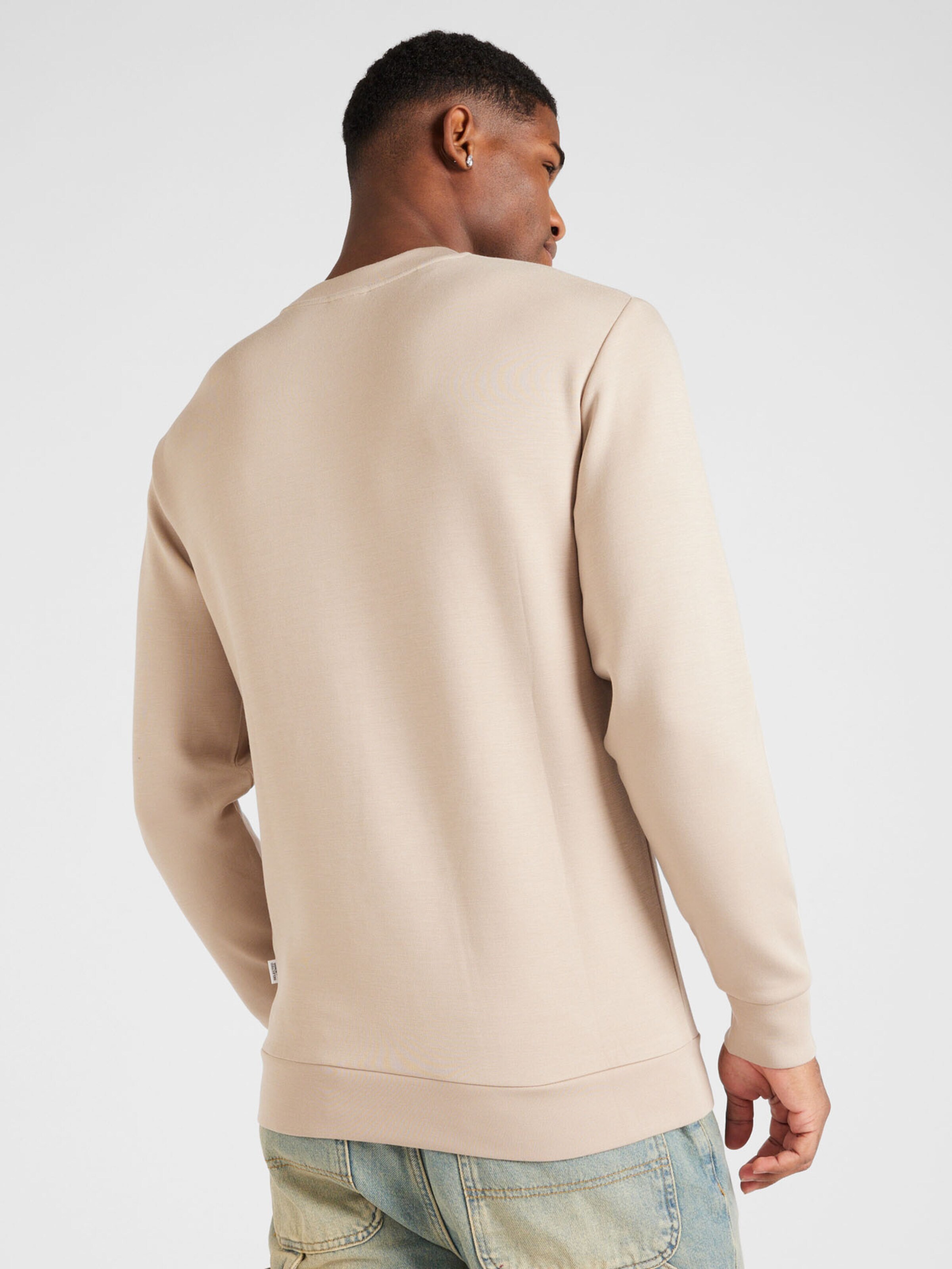 SELECTED Μπλούζα φούτερ 'MANUEL' γκριζομπέζ