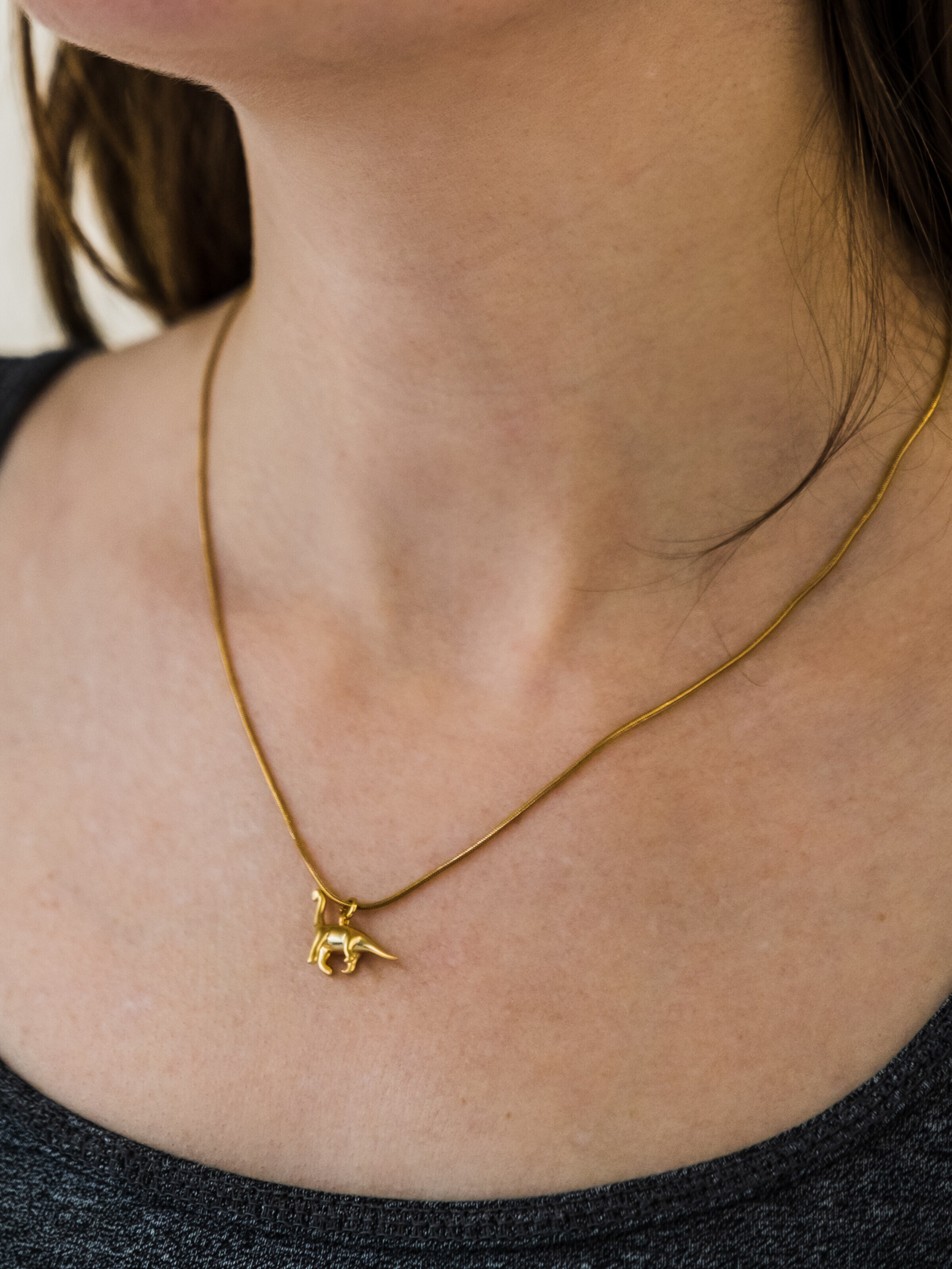 Fräulein Wunder Αλυσίδα 'Brachiosaurus' χρυσό