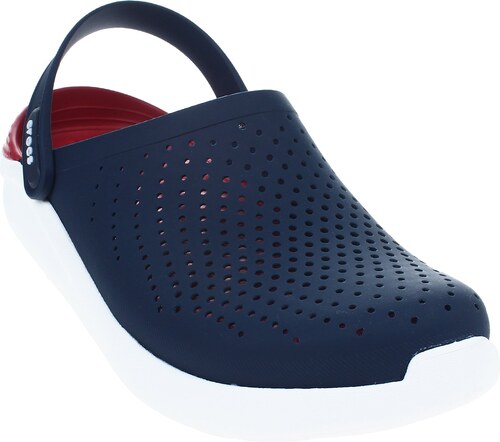 navy pepper crocs