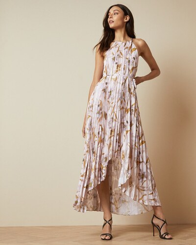 ted baker pleated maxi dress