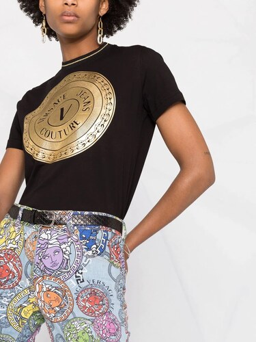 versace jeans couture t shirt black
