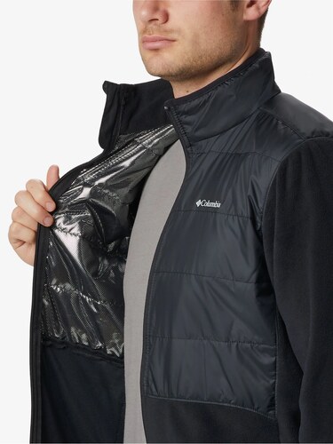 Mens Basin Butte™ Full Zip Fleece II-City Grey/Black