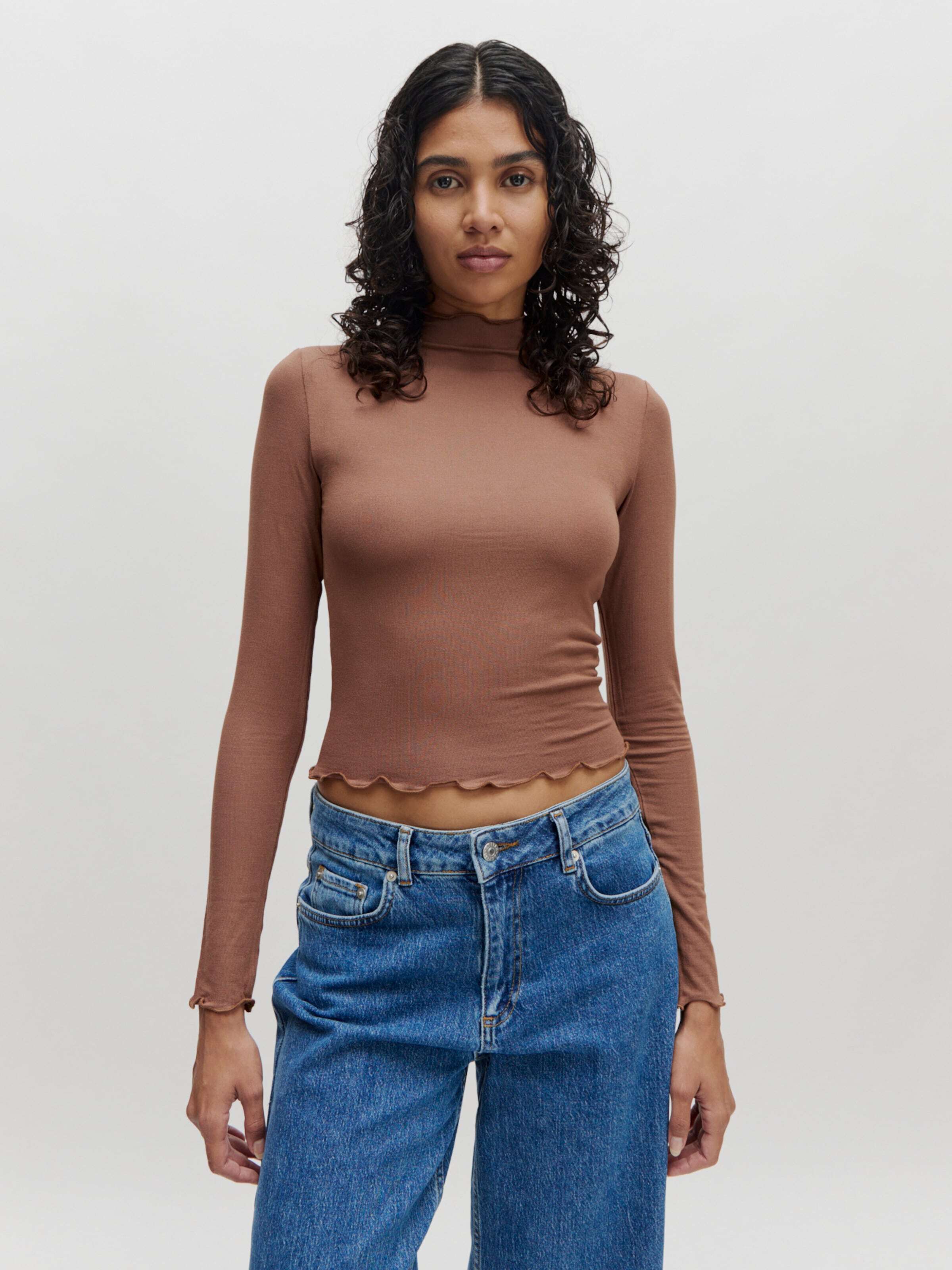 EDITED Μπλουζάκι 'Daniela' καφέ