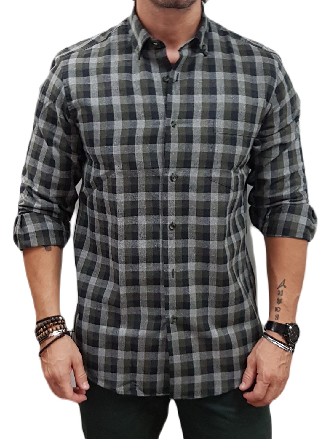 Lexton - 11.34.Kent - Green Check - Πουκάμισο