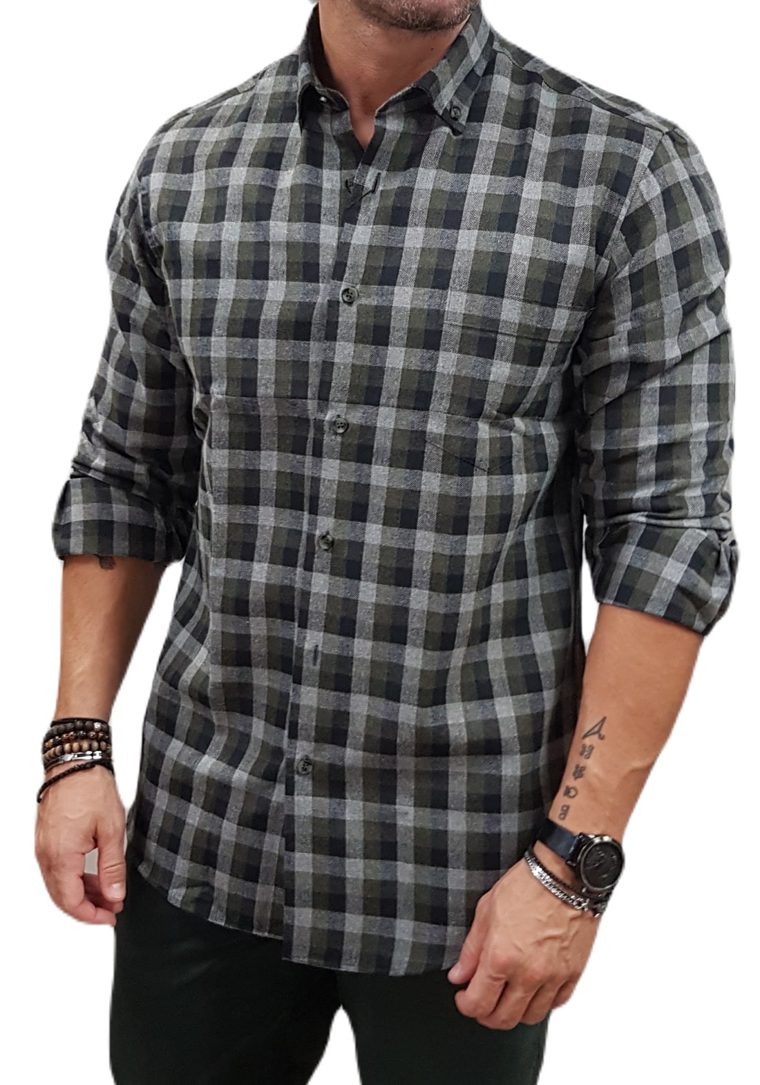 Lexton - 11.34.Kent - Green Check - Πουκάμισο