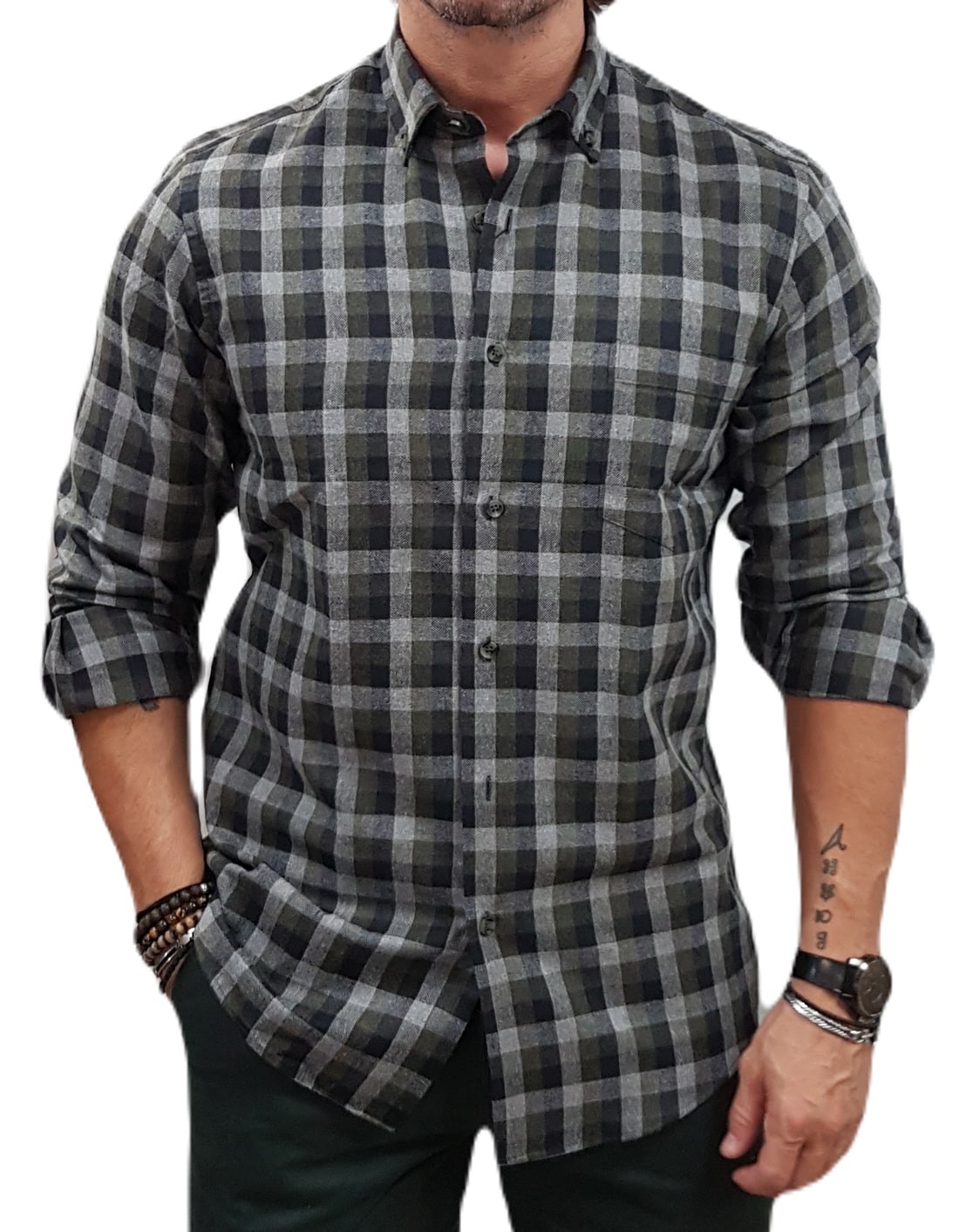 Lexton - 11.34.Kent - Green Check - Πουκάμισο