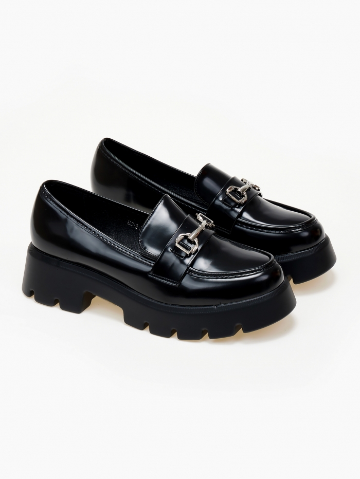 issue Loafers με αγκράφα - Μαύρο - 032011