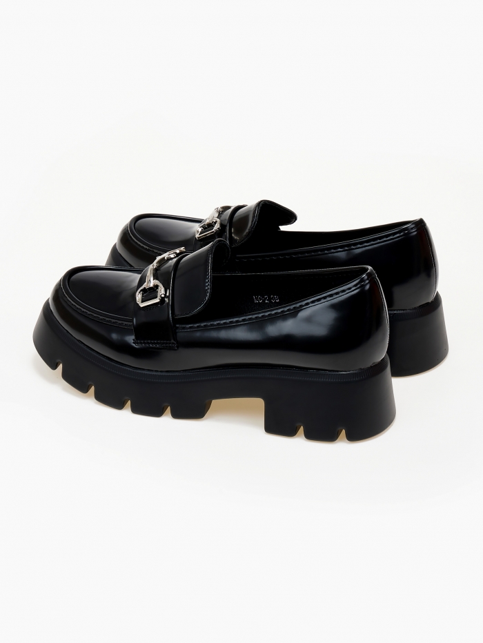 issue Loafers με αγκράφα - Μαύρο - 032011