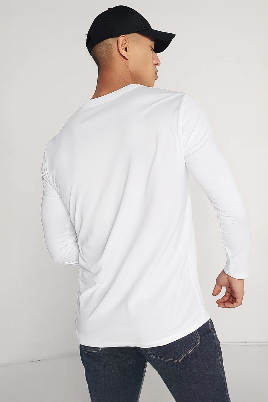 UnitedKind Mont Blanc Minimal, Long Sleeve Μπλούζα σε Λευκό Χρώμα