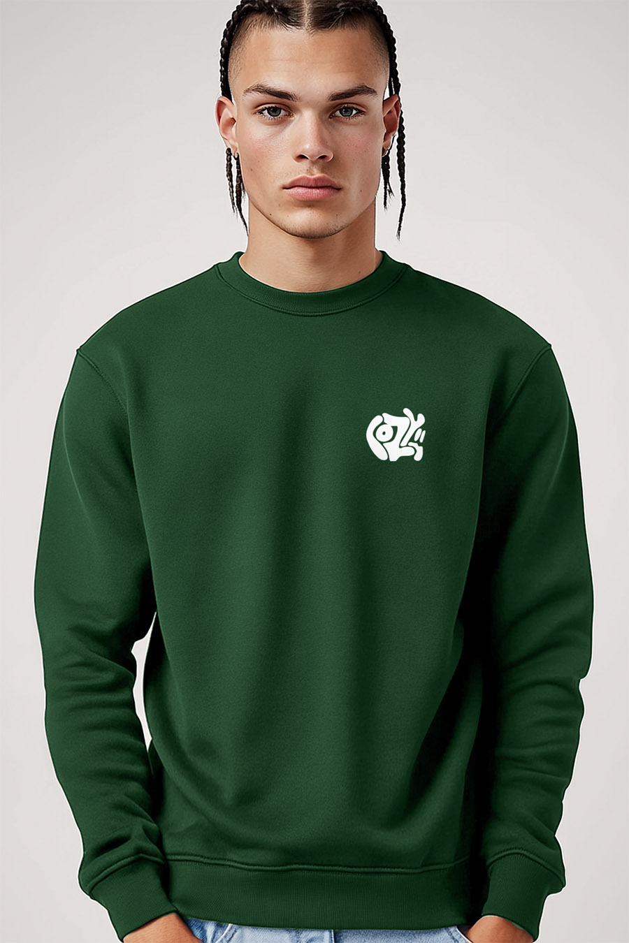 UnitedKind Cozy, Φούτερ σε Πράσινο Χρώμα