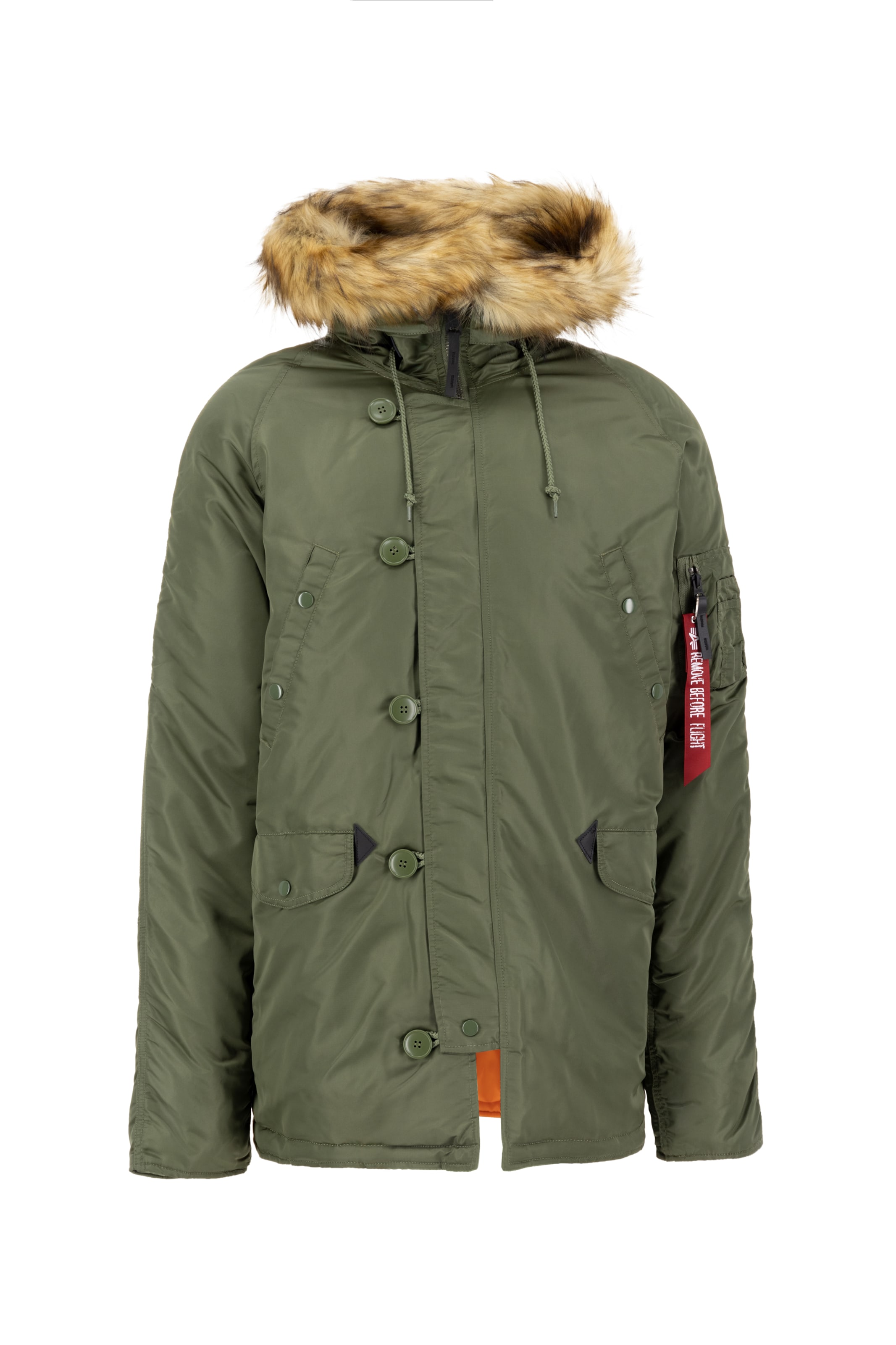 ALPHA INDUSTRIES Χειμερινό μπουφάν 'N3B VF 59' λαδί