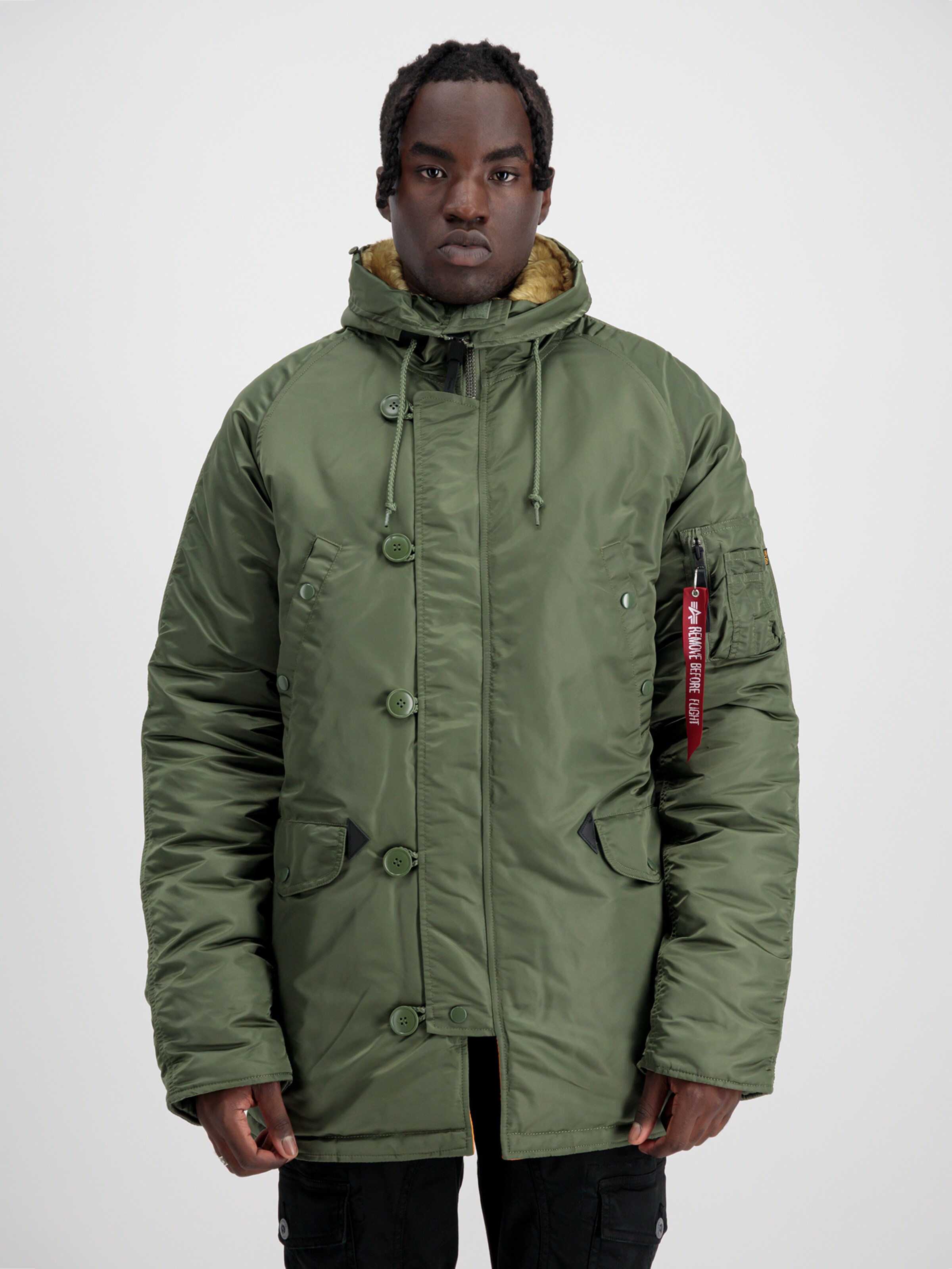 ALPHA INDUSTRIES Χειμερινό μπουφάν 'N3B VF 59' λαδί