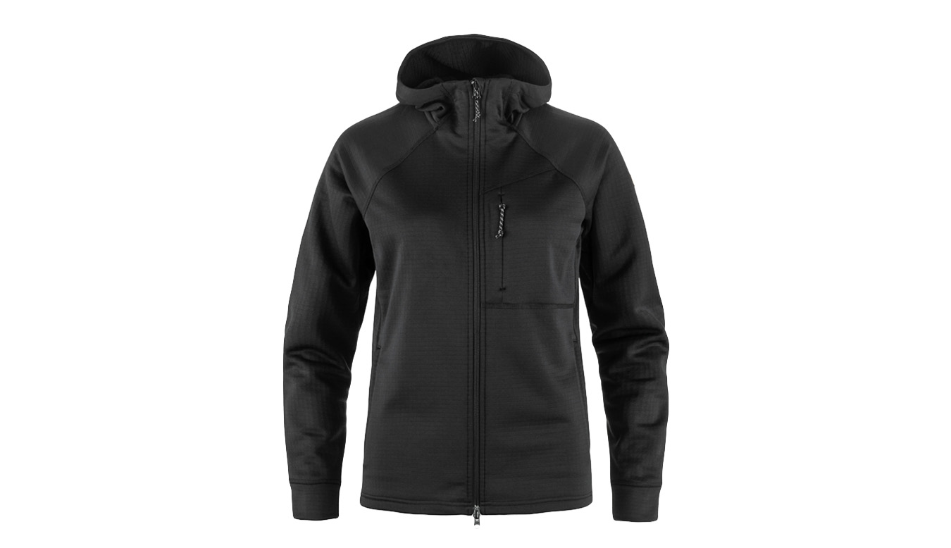 Fjällräven Abisko Grid Fleece Hoodie W Γυναίκες - Φούτερ και μπλούζες με κουκούλα Fjällräven - Μαύρο - F14600184-550-XS