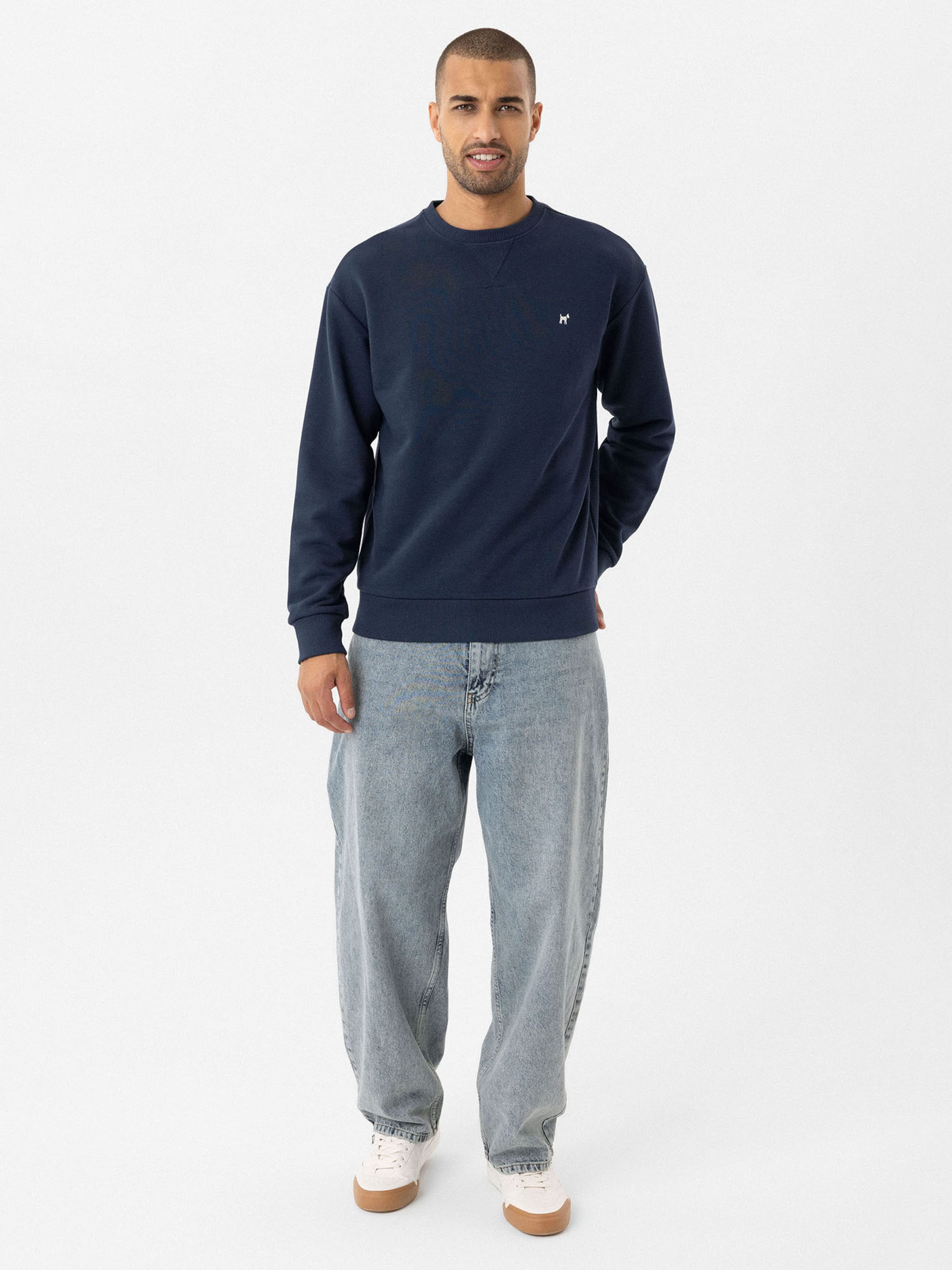 Williot Μπλούζα φούτερ ναυτικό μπλε / λευκό