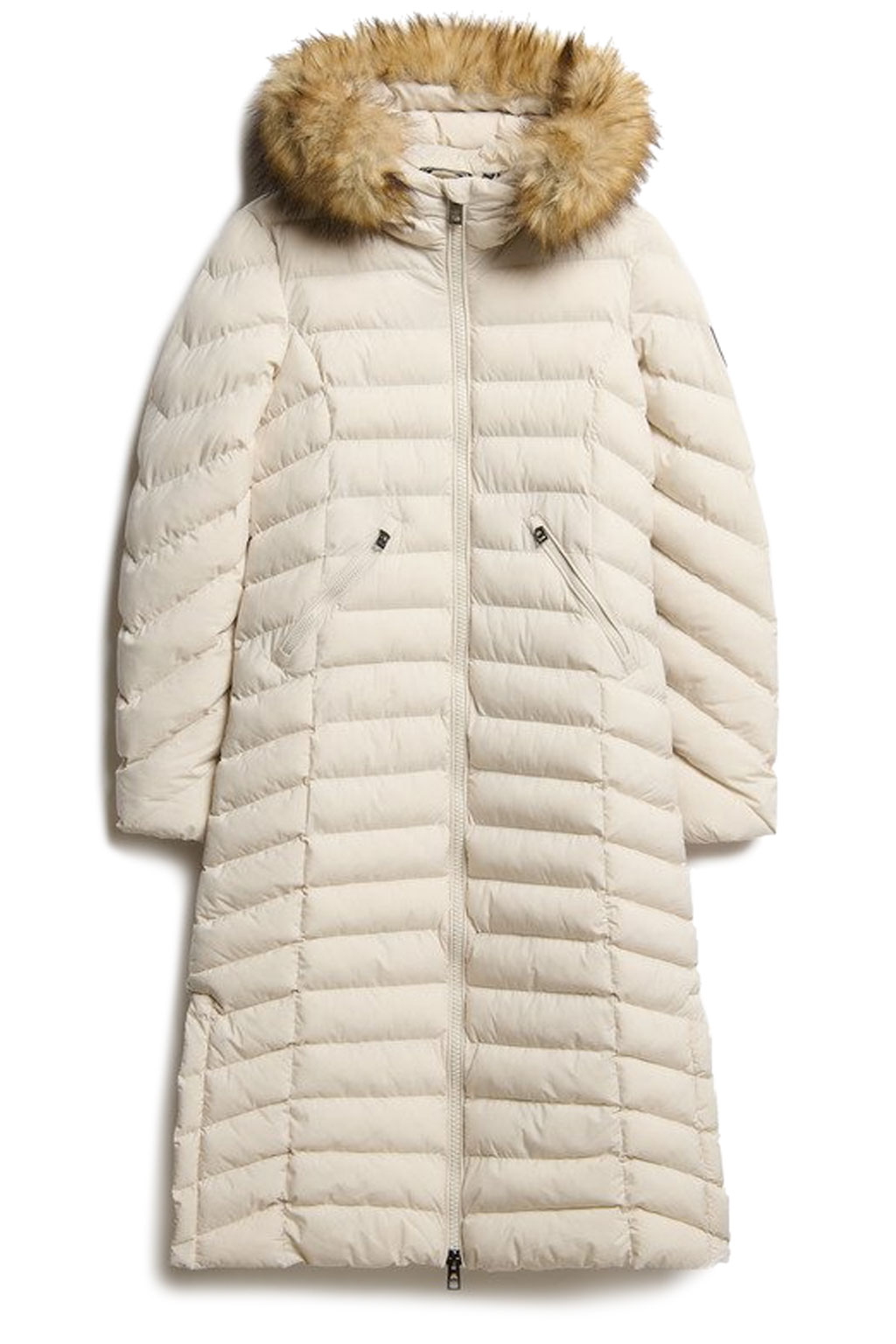 SUPERDRY FUJI FAUX FUR HOODED LONGLINE ΜΠΟΥΦΑΝ ΓΥΝΑΙΚΕΙΟ W5011790A-1KI