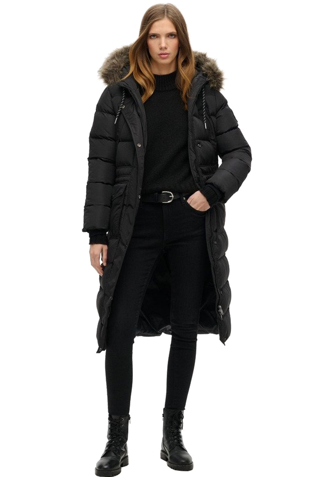 SUPERDRY EVEREST FAUX FUR LONGLINE ΜΠΟΥΦΑΝ ΓΥΝΑΙΚΕΙΟ W5011788A-02A