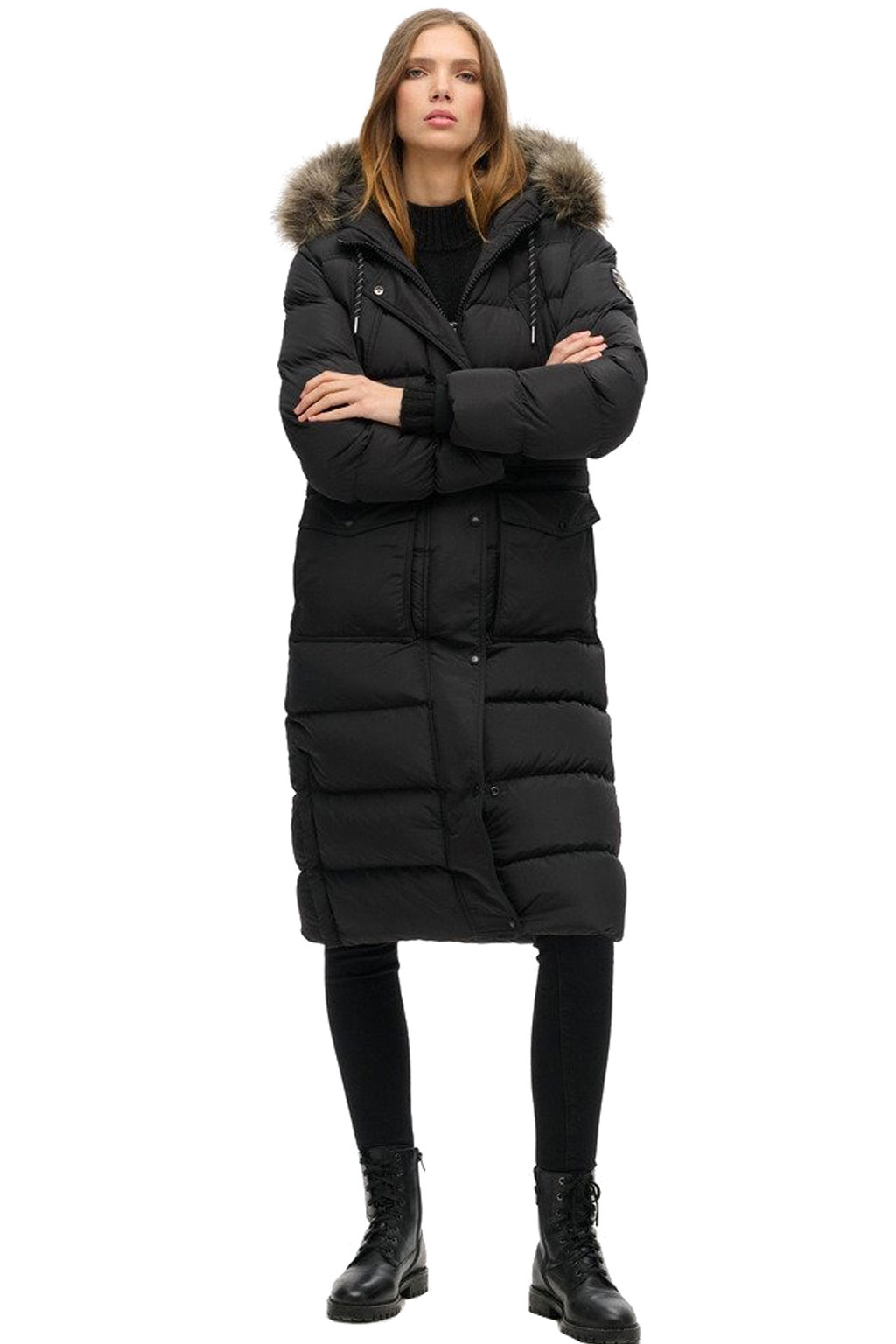 SUPERDRY EVEREST FAUX FUR LONGLINE ΜΠΟΥΦΑΝ ΓΥΝΑΙΚΕΙΟ W5011788A-02A