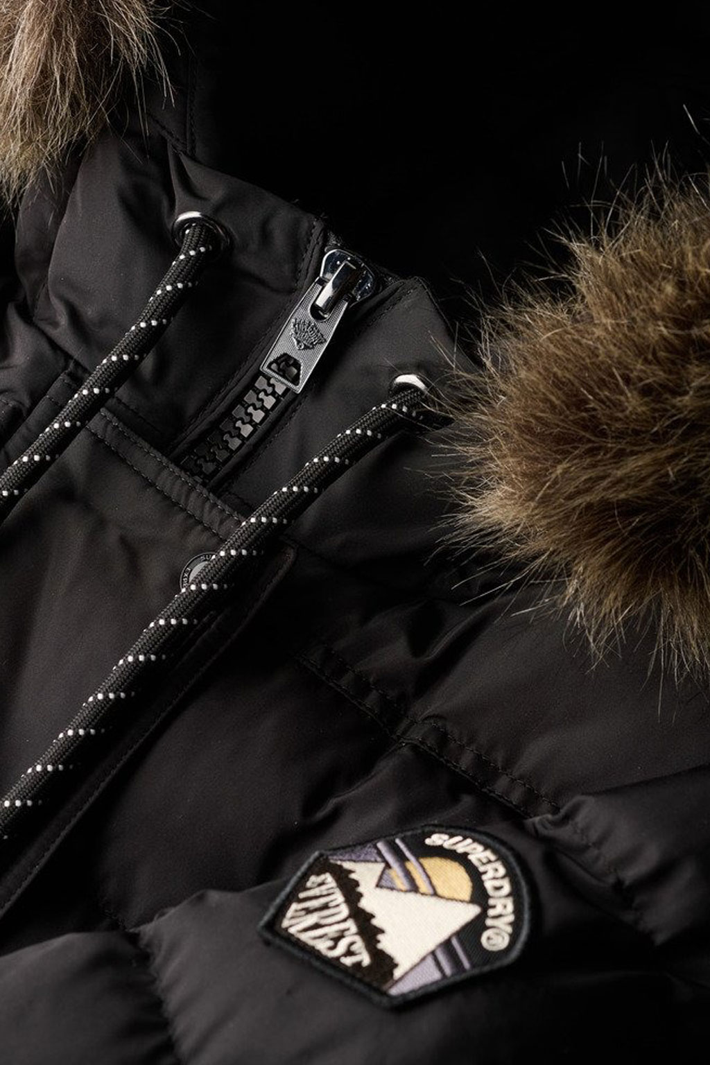 SUPERDRY EVEREST FAUX FUR LONGLINE ΜΠΟΥΦΑΝ ΓΥΝΑΙΚΕΙΟ W5011788A-02A