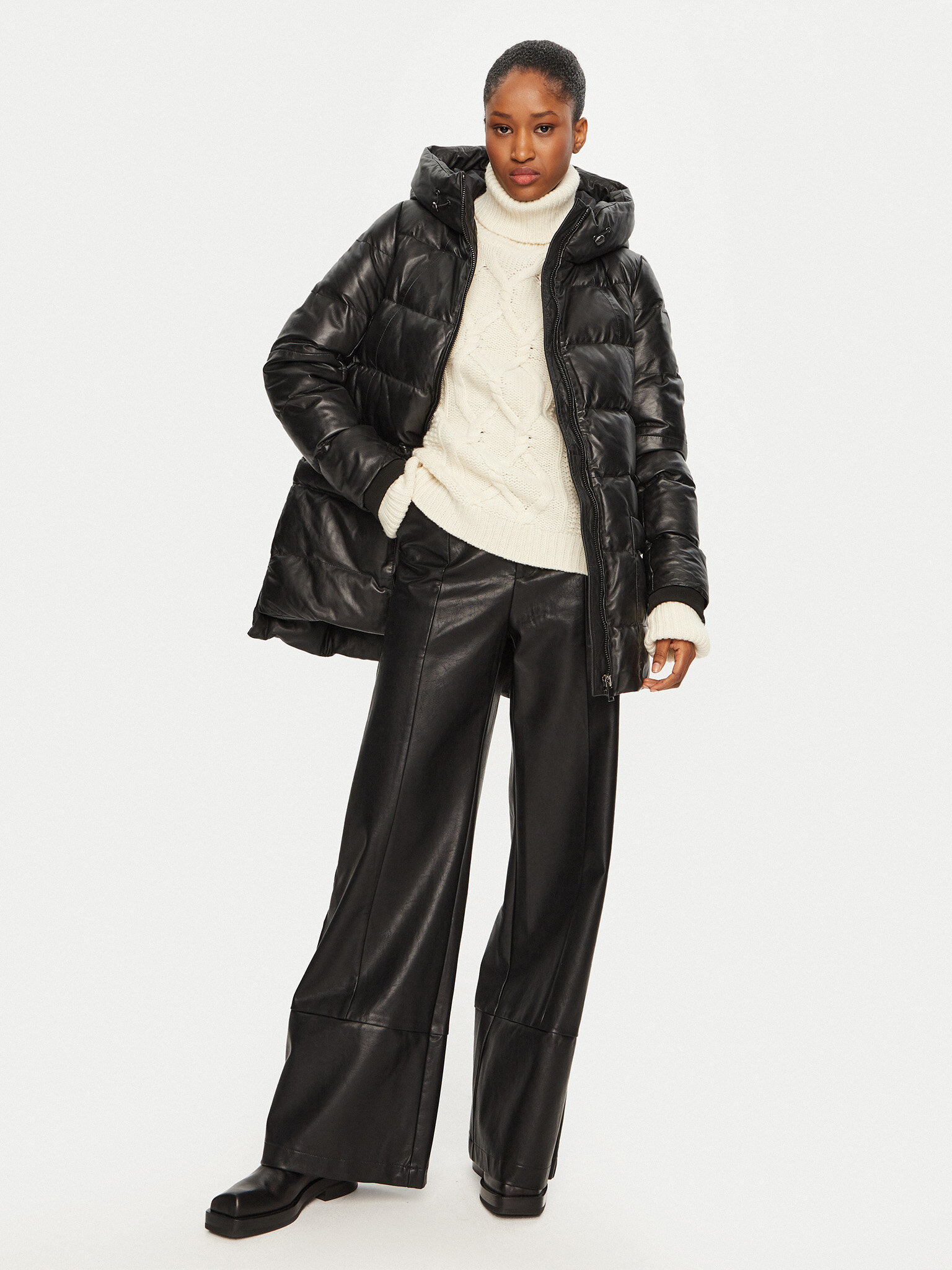 Μπουφάν δερμάτινο Serge Pariente