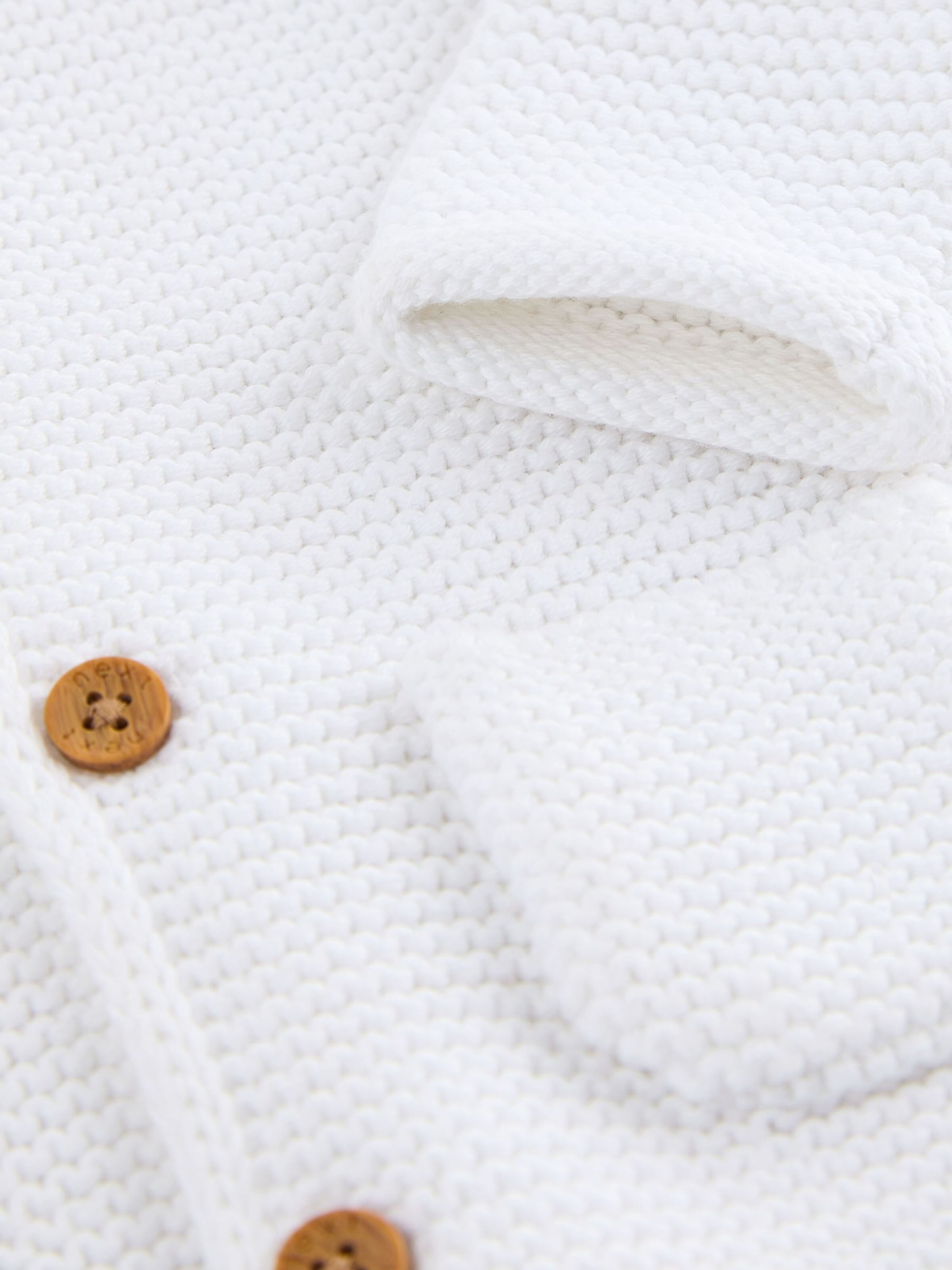 Next Πλεκτή ζακέτα λευκό