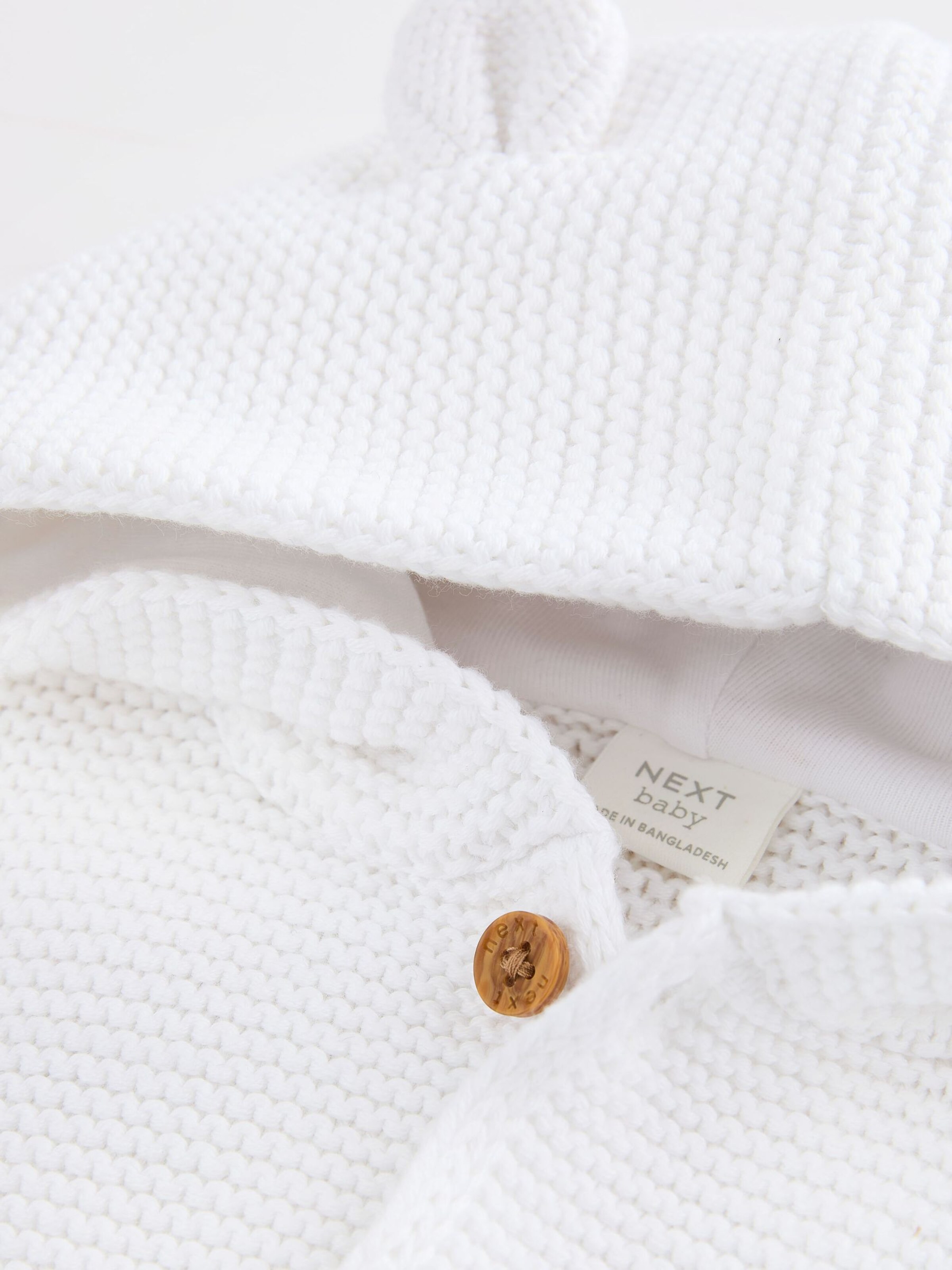 Next Πλεκτή ζακέτα λευκό