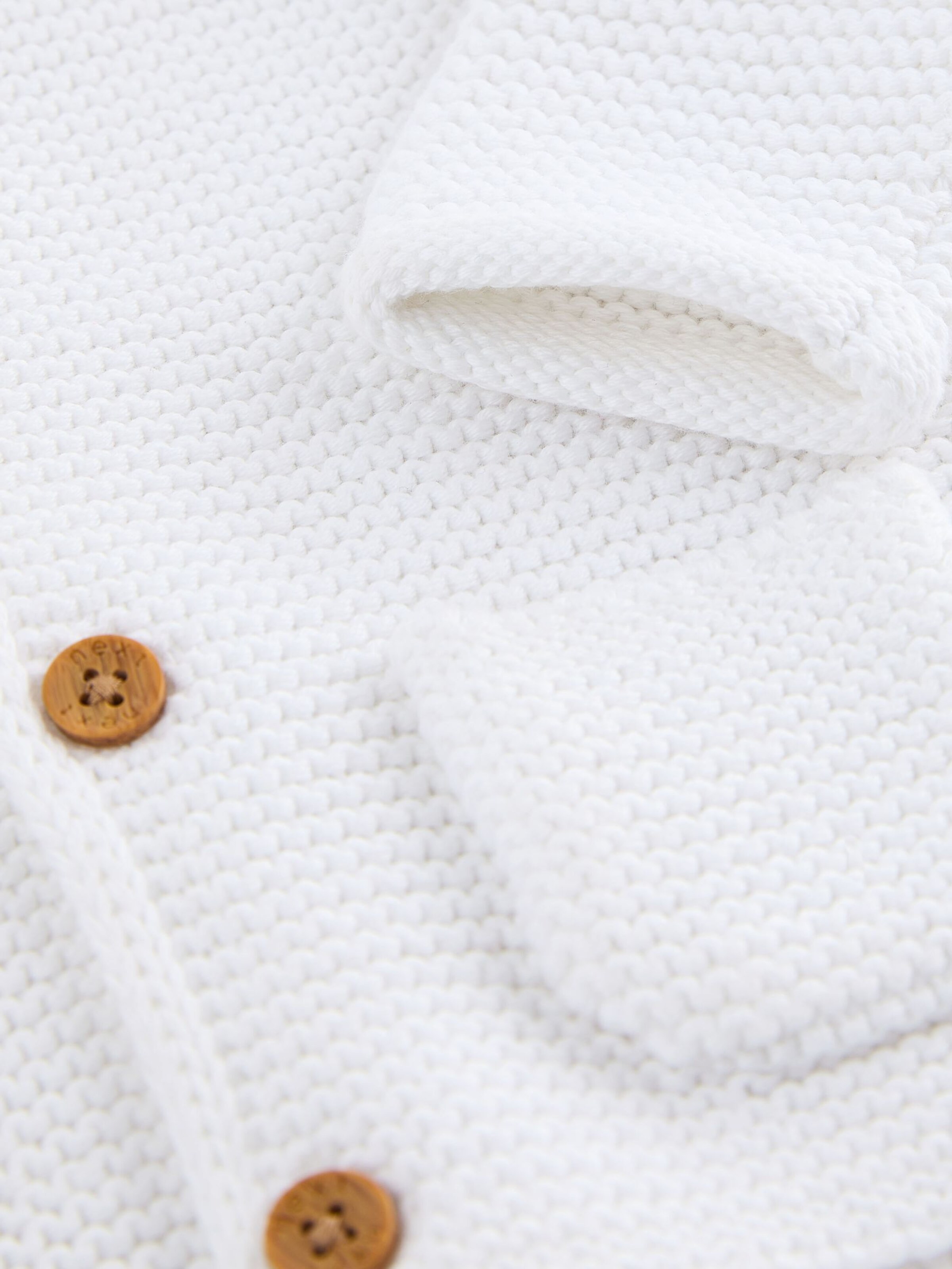 Next Πλεκτή ζακέτα λευκό