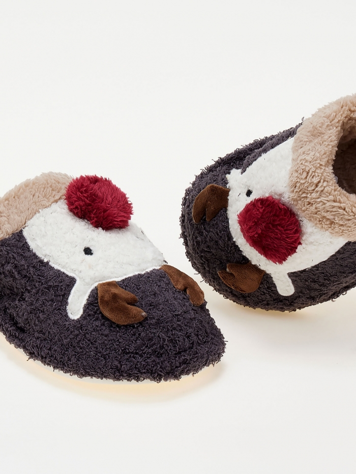 issue Παντόφλες ταρανδάκια - Γκρι - 020011