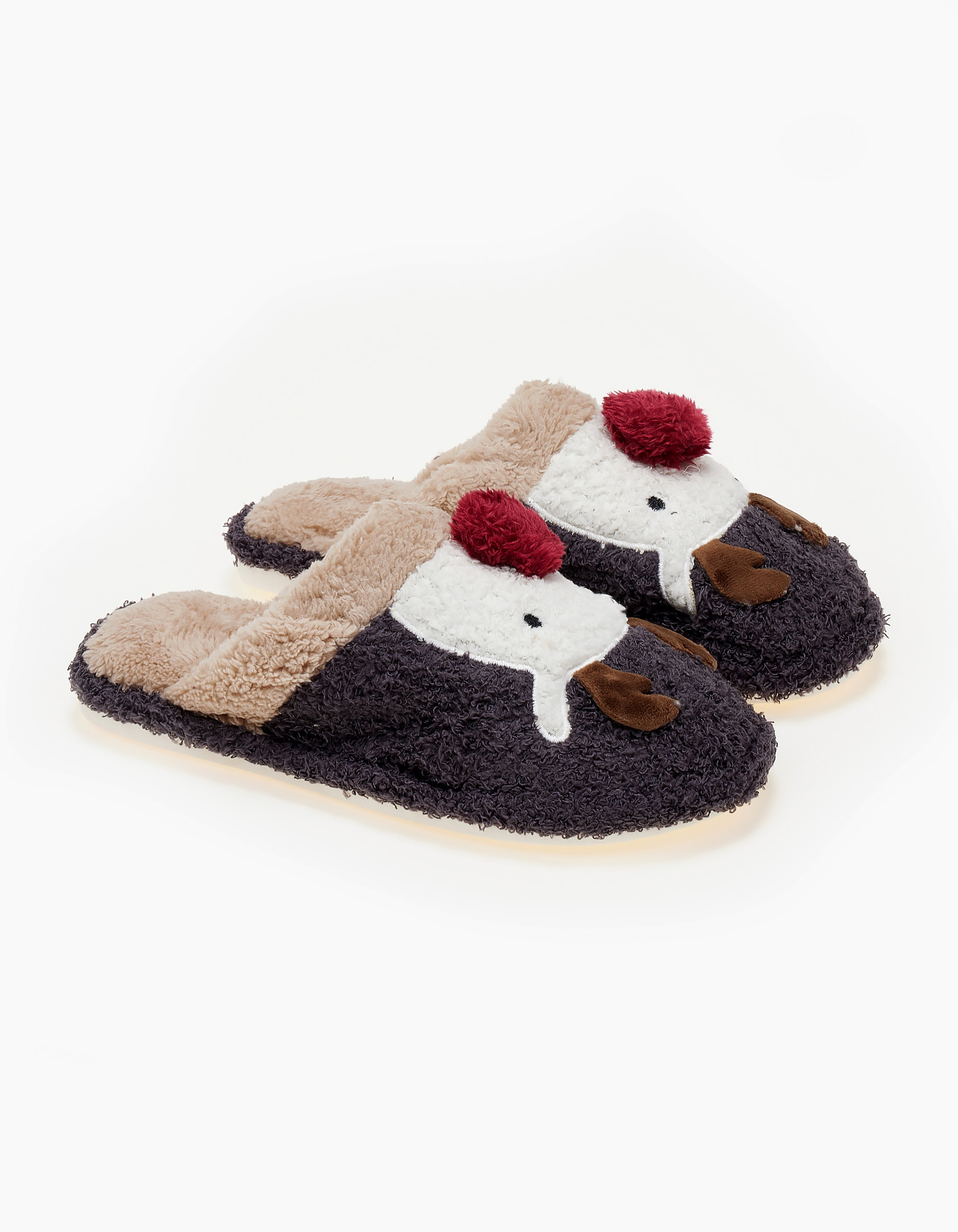 issue Παντόφλες ταρανδάκια - Γκρι - 020011