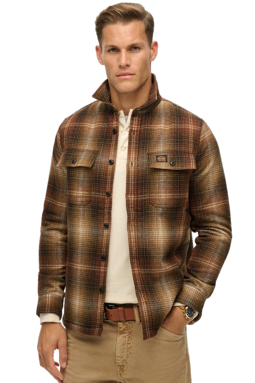 SUPERDRY 'MILLER' WOOL OVERSHIRT ΑΝΔΡIKO M4010720A-B9C