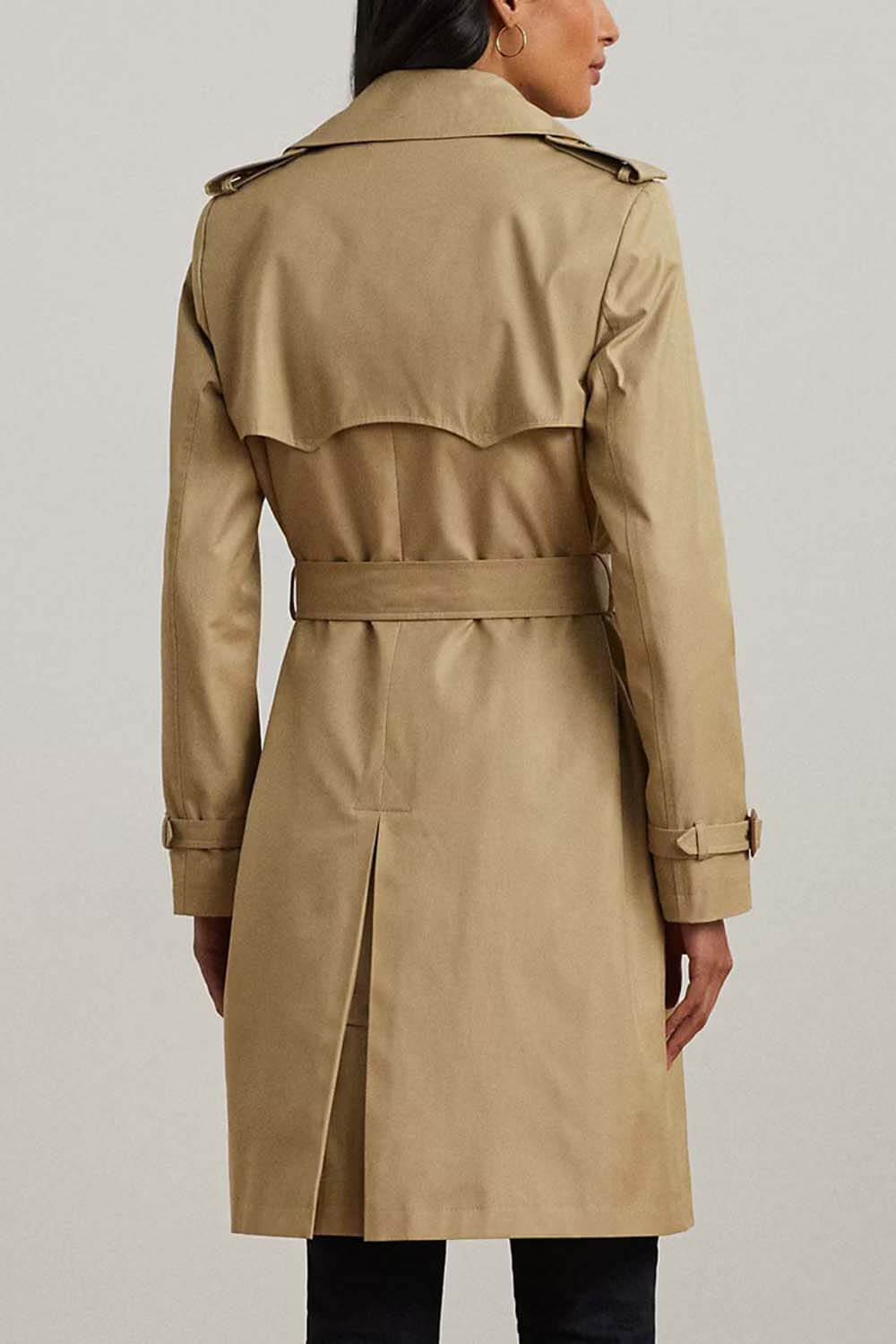 RALPH LAUREN Καμπαρτινα Cotton Blend-Db Blt Rain 38" 297967122002 270 light beige