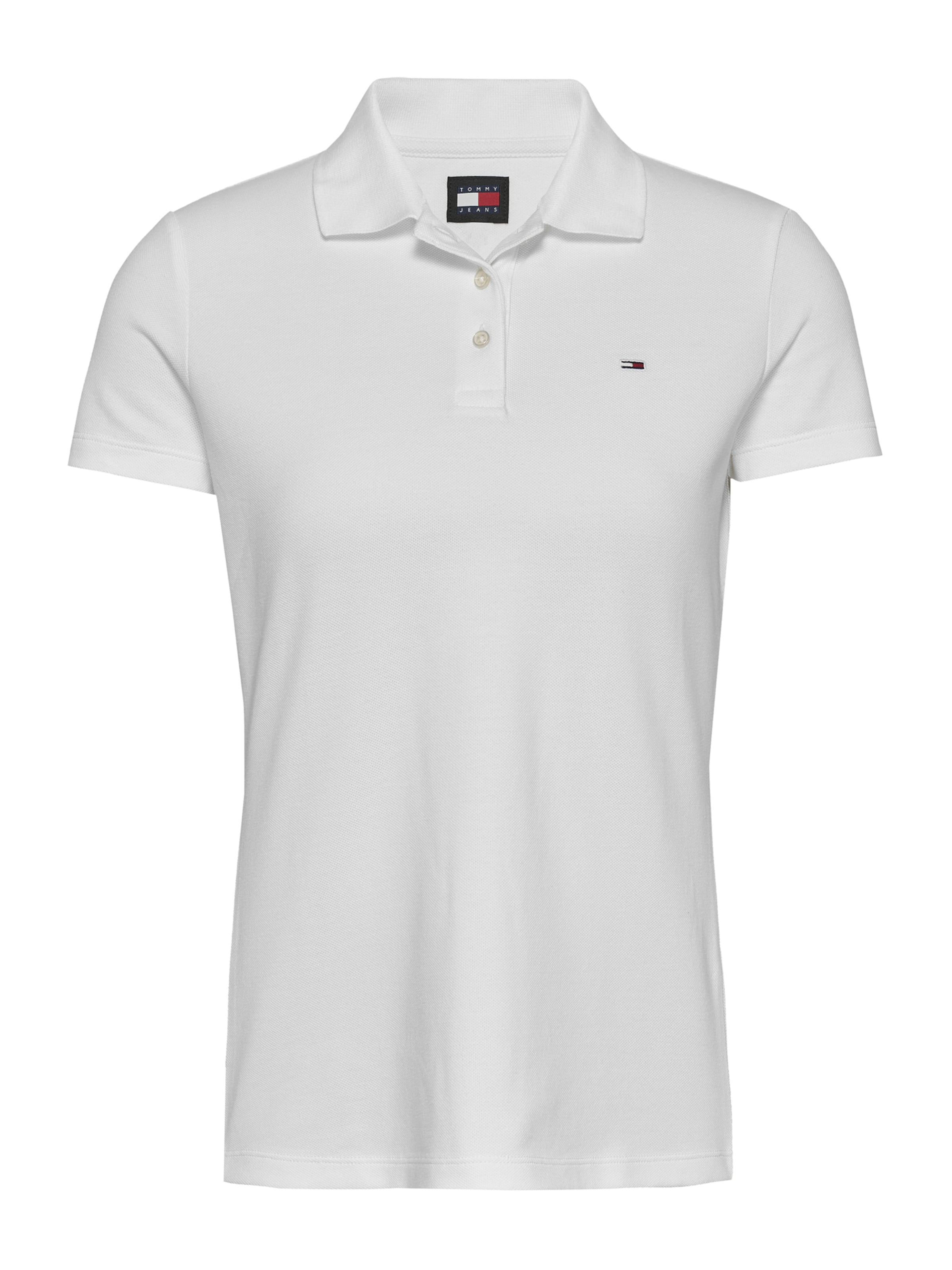 Tommy Jeans Μπλουζάκι 'ESSENTIAL' λευκό