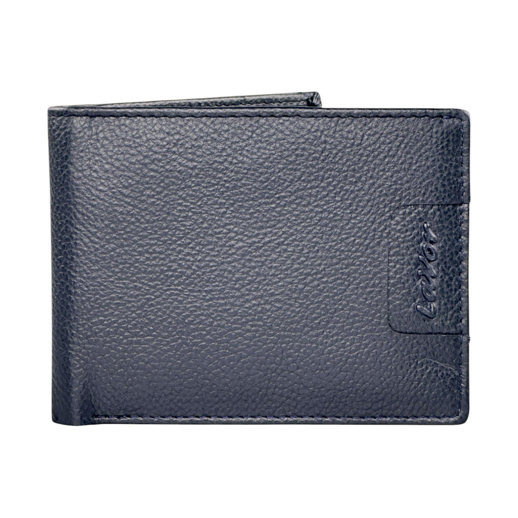 Lavor Slim Δερμάτινο μικρό πορτοφόλι 1-3828 Μπλε