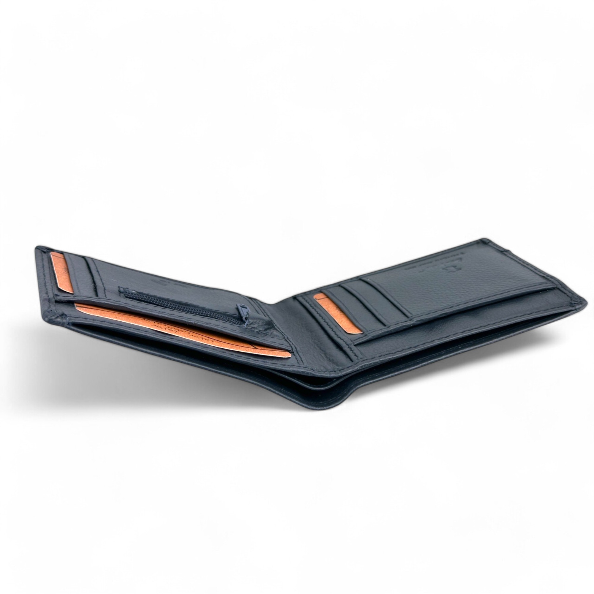 Lavor Slim Δερμάτινο μικρό πορτοφόλι 1-3828 Μπλε