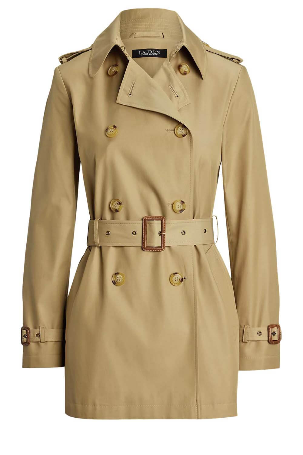 RALPH LAUREN Καμπαρτινα Cotton Blend-Db Blt Trnch 30" 297967126002 270 light beige