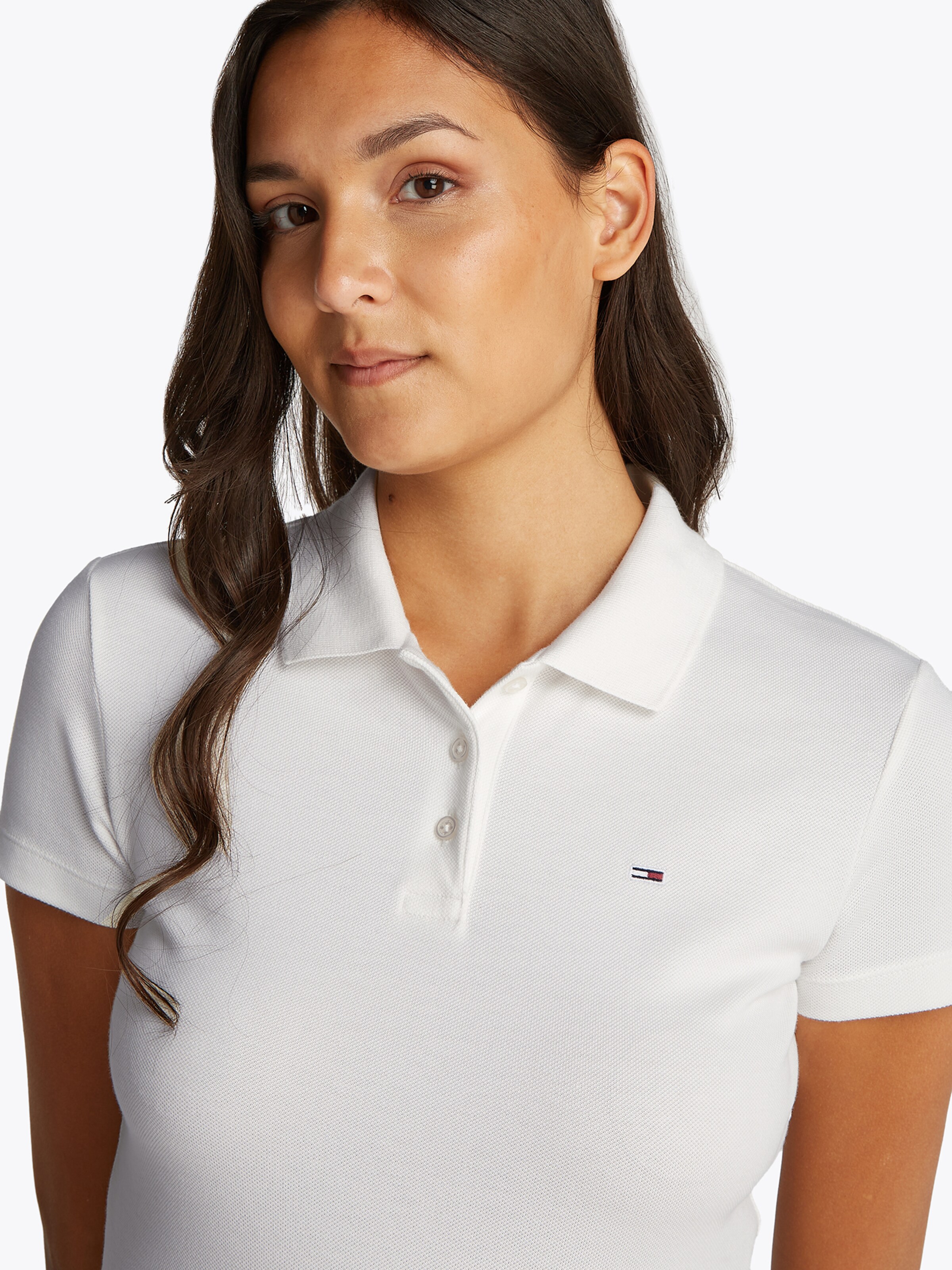 Tommy Jeans Μπλουζάκι 'ESSENTIAL' λευκό