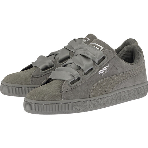 puma suede heart khaki