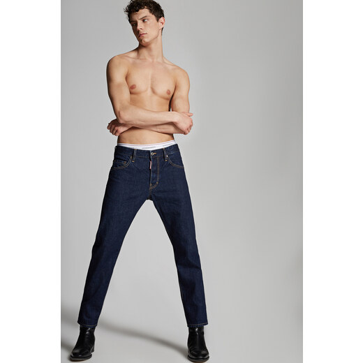 DSQUARED2 Clean Dark Wash Skater Jeans S74LB0817 ΑΝΔΡΑΣ Μπλέ - GLAMI.gr