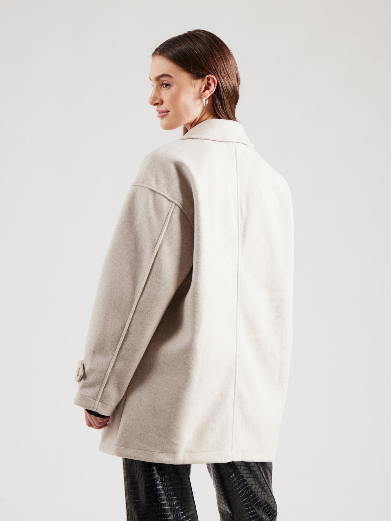 Noisy may Ανοιξιάτικο και φθινοπωρινό παλτό γκριζομπέζ