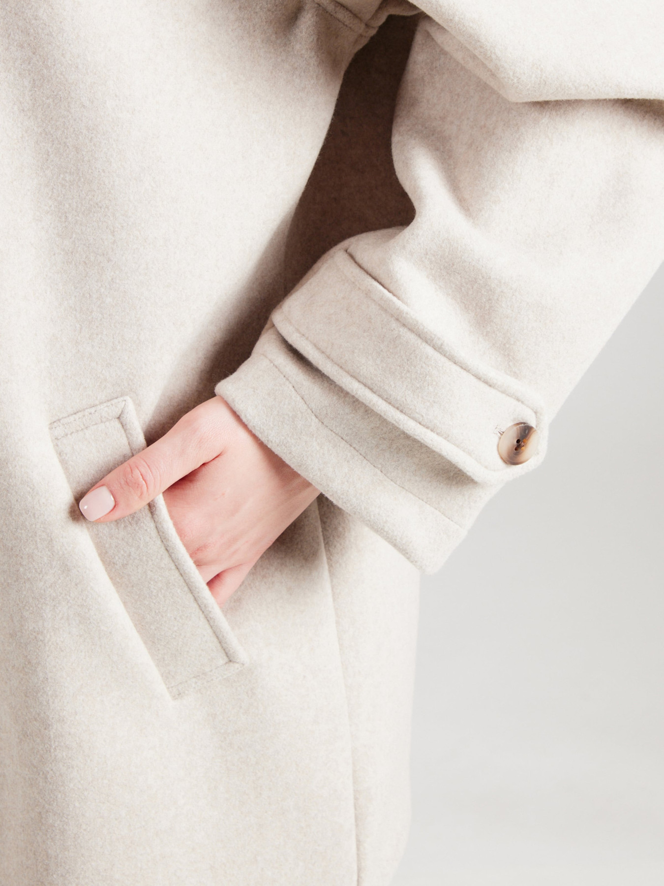 Noisy may Ανοιξιάτικο και φθινοπωρινό παλτό γκριζομπέζ