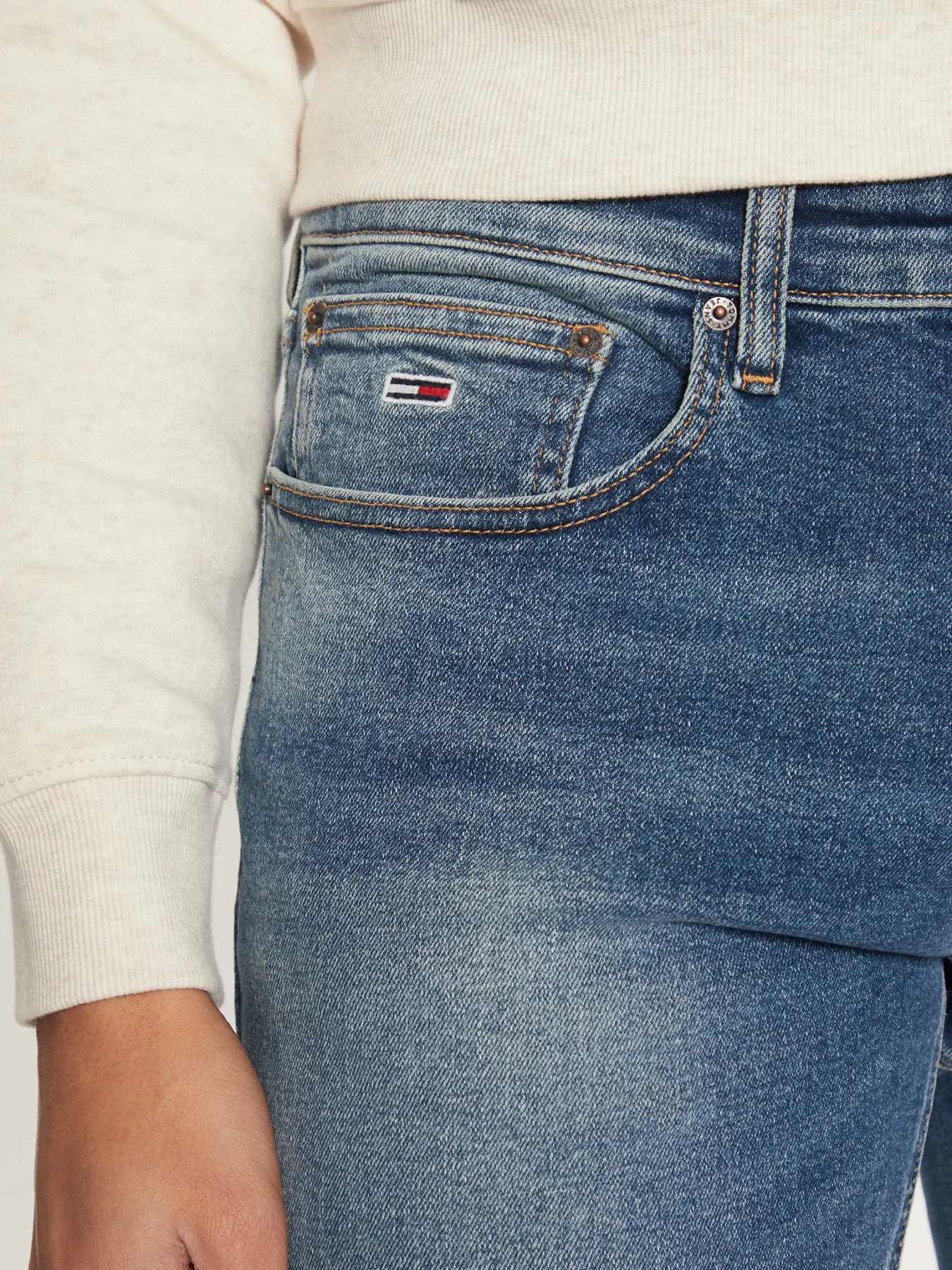 Tommy Hilfiger - Ανδρικό Παντελόνι Τζιν Ελαστικό Scanton Slim Fit DM0DM20535-1A5 Μπλε