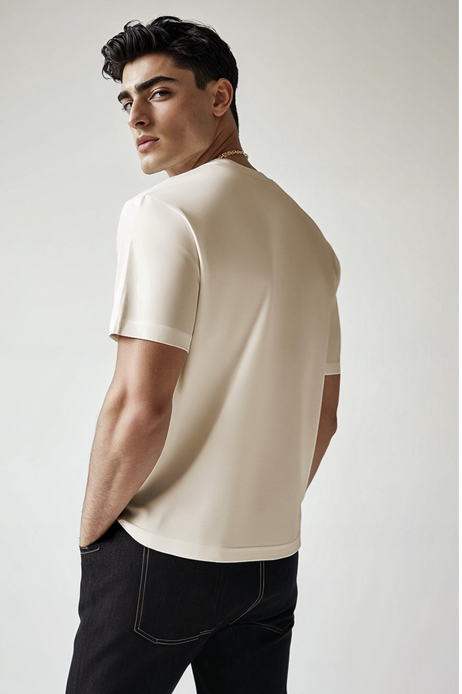 UnitedKind Italia Xi, T-Shirt σε Εκρού Χρώμα